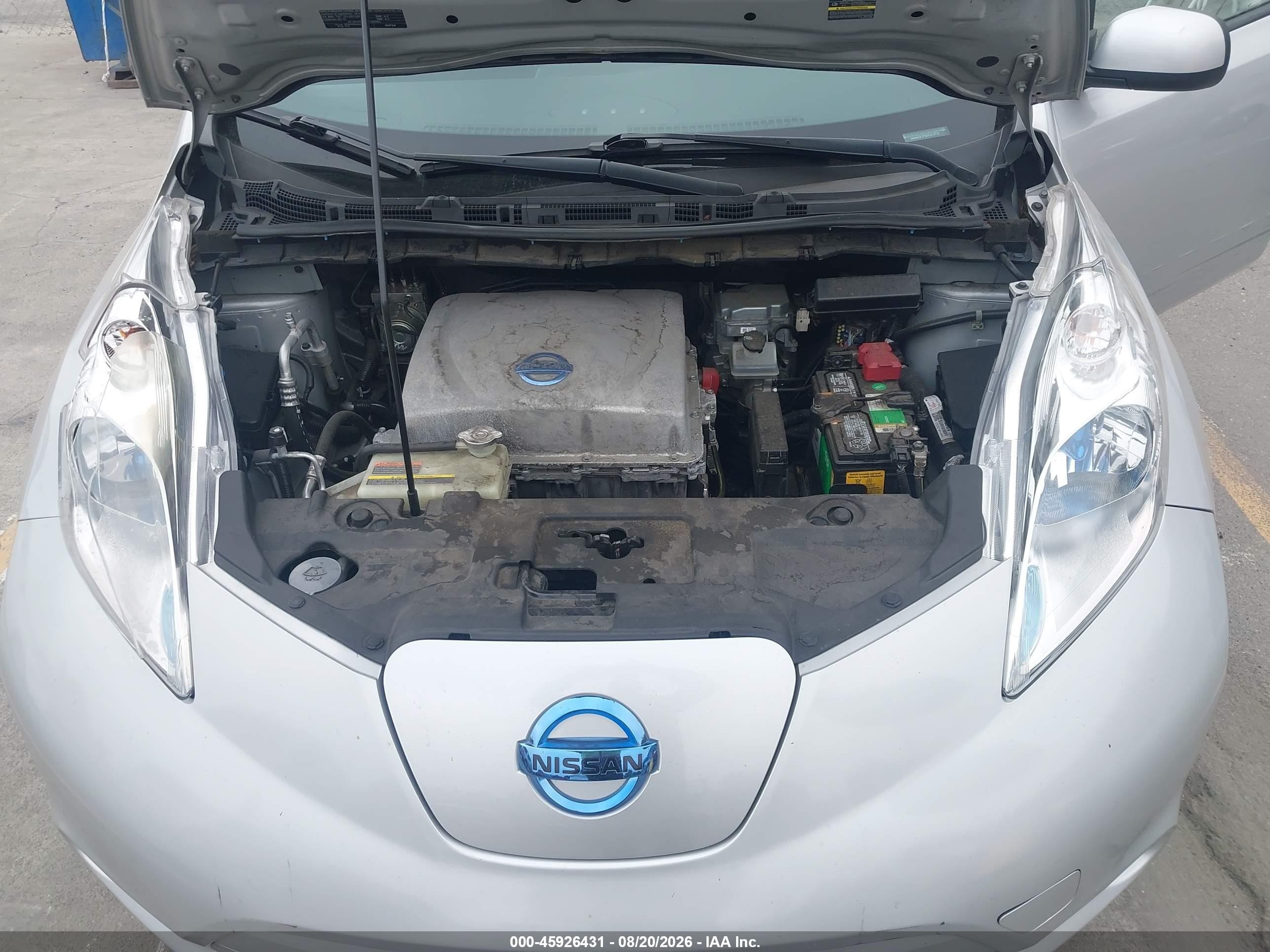 2013 Nissan Leaf S Silver vin: 1N4AZ0CP5DC413772