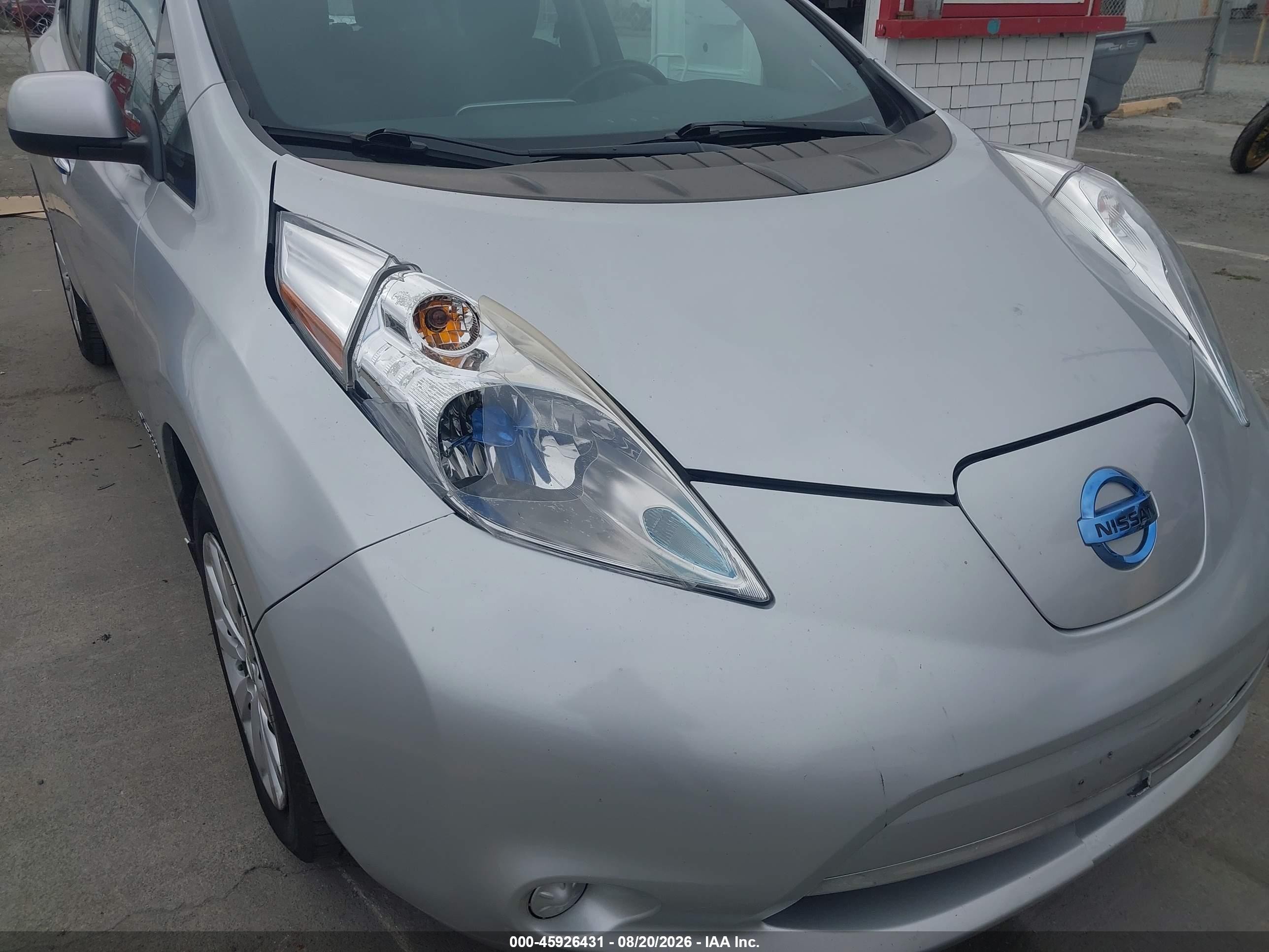 2013 Nissan Leaf S Silver vin: 1N4AZ0CP5DC413772