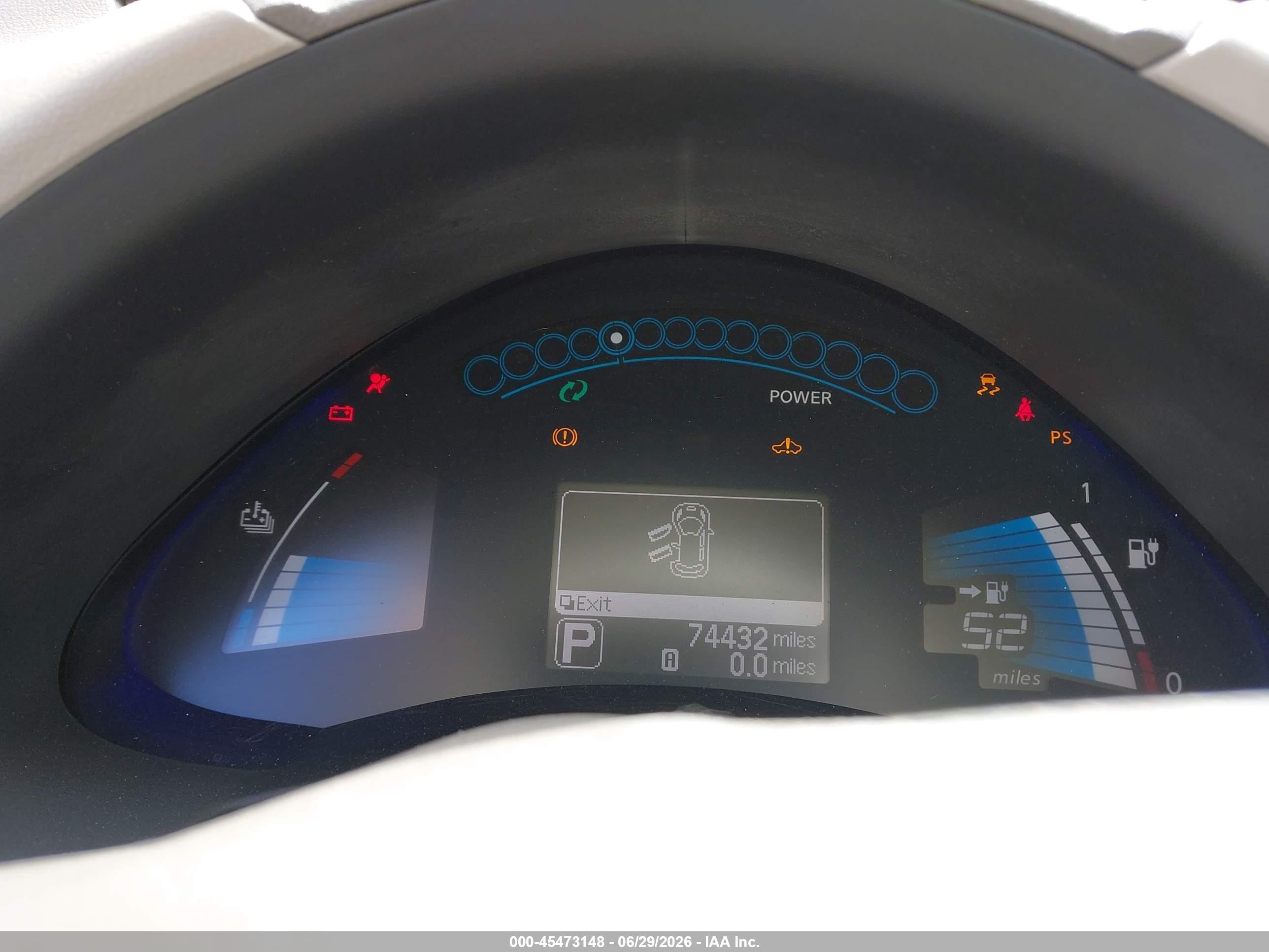 2013 Nissan Leaf Sv Красный vin: 1N4AZ0CP5DC424769
