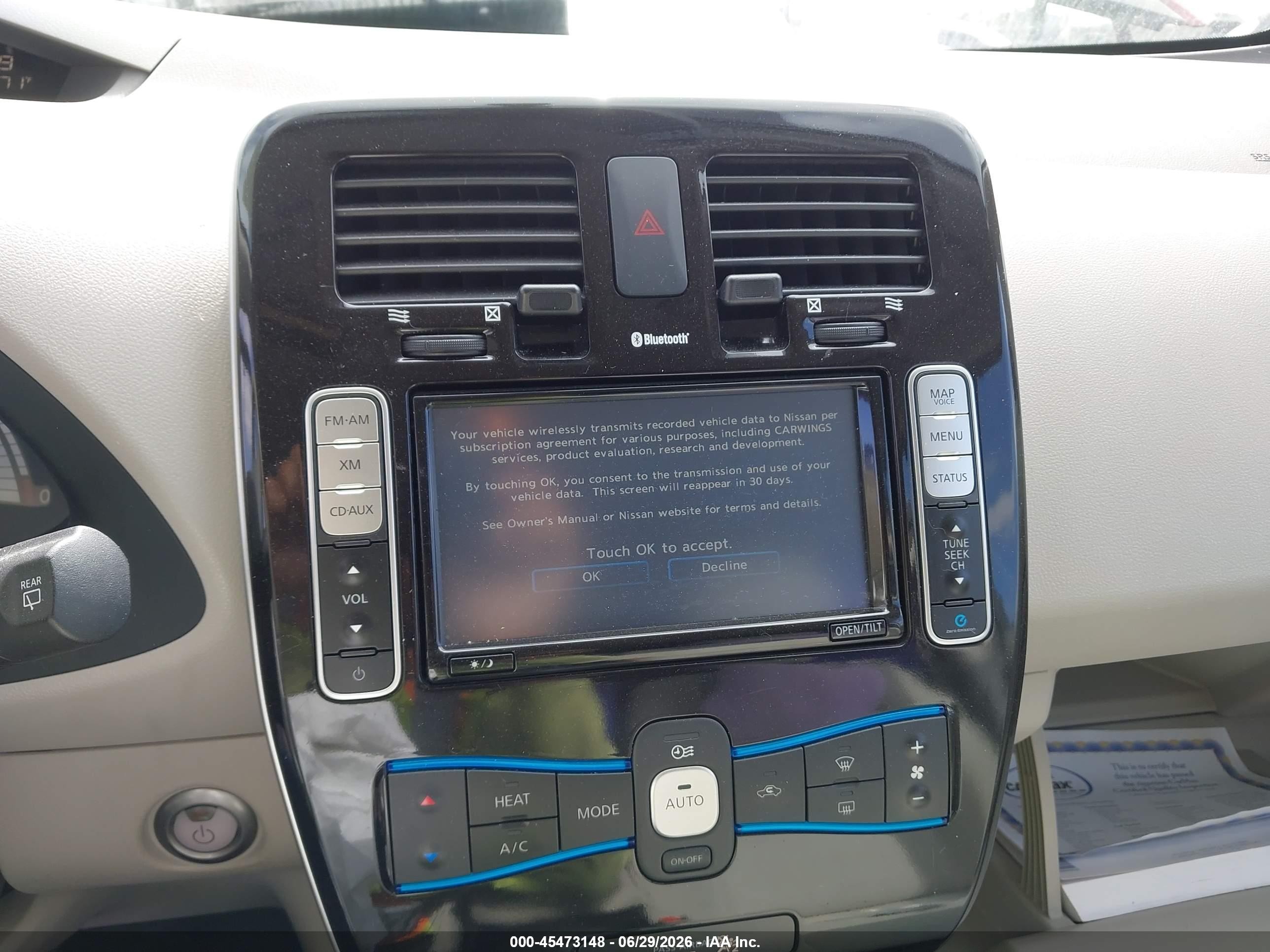 2013 Nissan Leaf Sv Красный vin: 1N4AZ0CP5DC424769