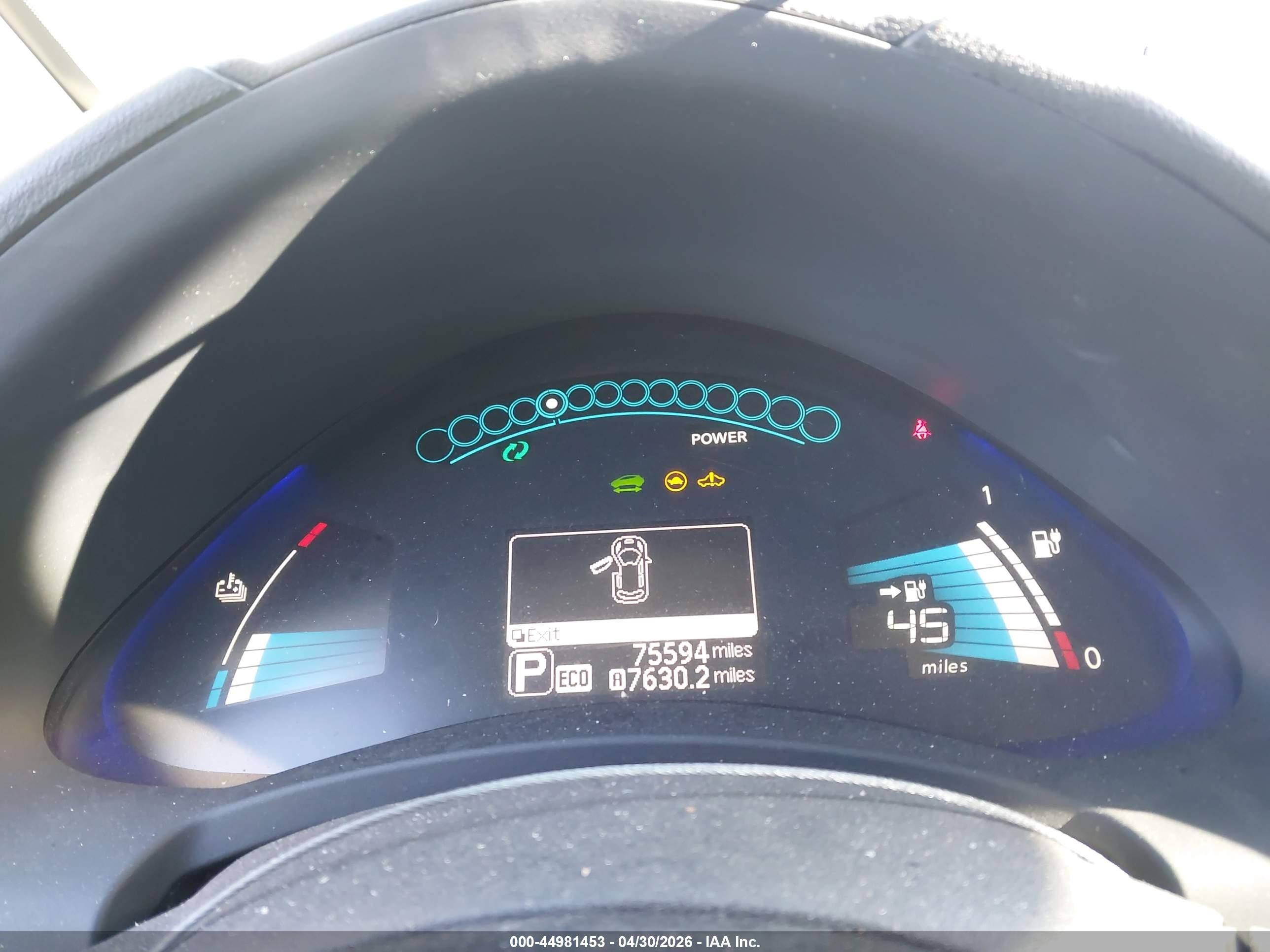 2014 Nissan Leaf S White vin: 1N4AZ0CP5EC333289