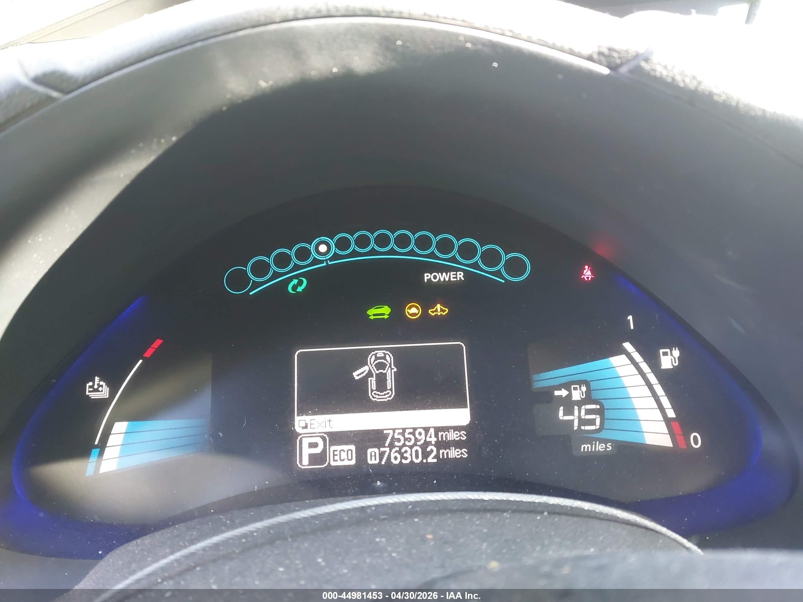 2014 Nissan Leaf S White vin: 1N4AZ0CP5EC333289