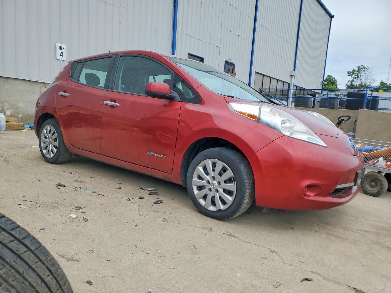 2015 Nissan Leaf S Red vin: 1N4AZ0CP5FC311388