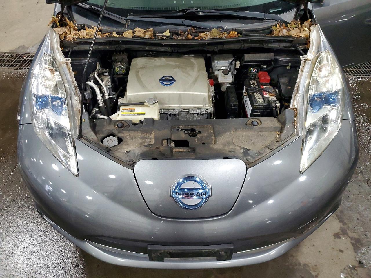 2015 Nissan Leaf S Gray vin: 1N4AZ0CP5FC312797