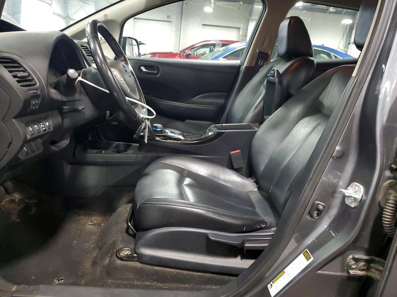 2015 Nissan Leaf S Gray vin: 1N4AZ0CP5FC312797