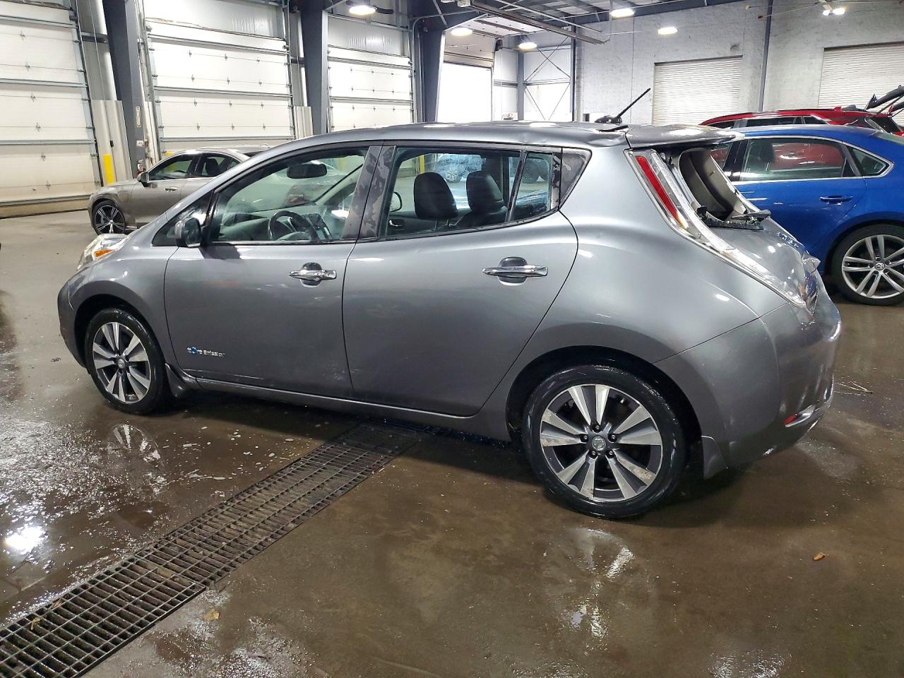 2015 Nissan Leaf S Gray vin: 1N4AZ0CP5FC312797