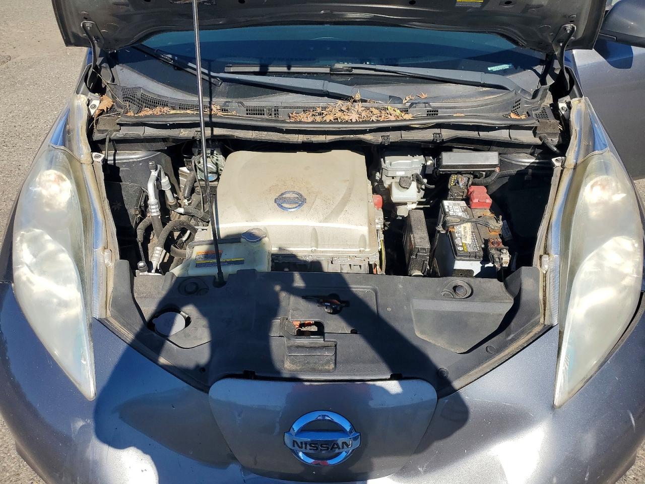 2015 Nissan Leaf S Gray vin: 1N4AZ0CP5FC314405