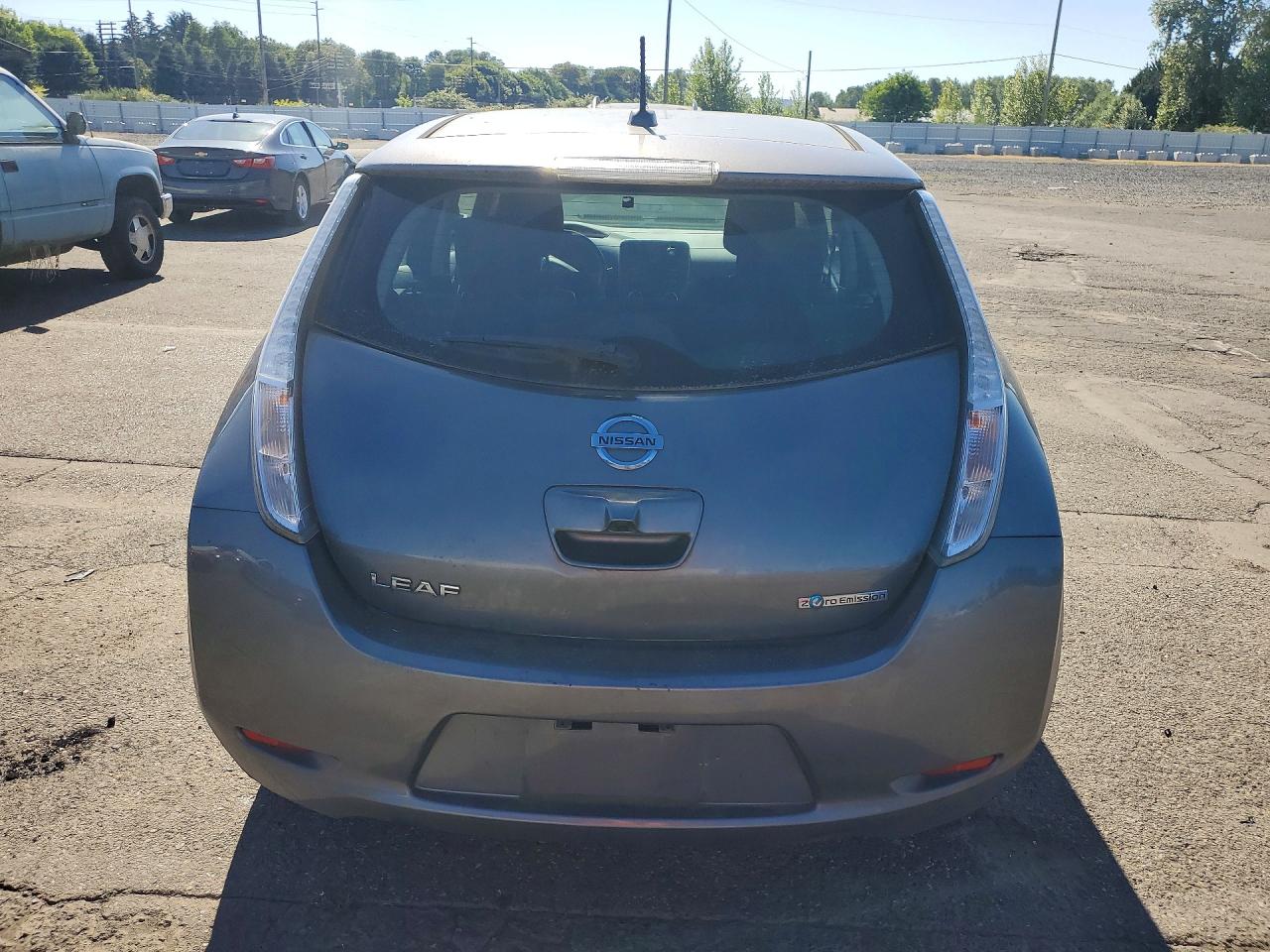 2015 Nissan Leaf S Gray vin: 1N4AZ0CP5FC314405