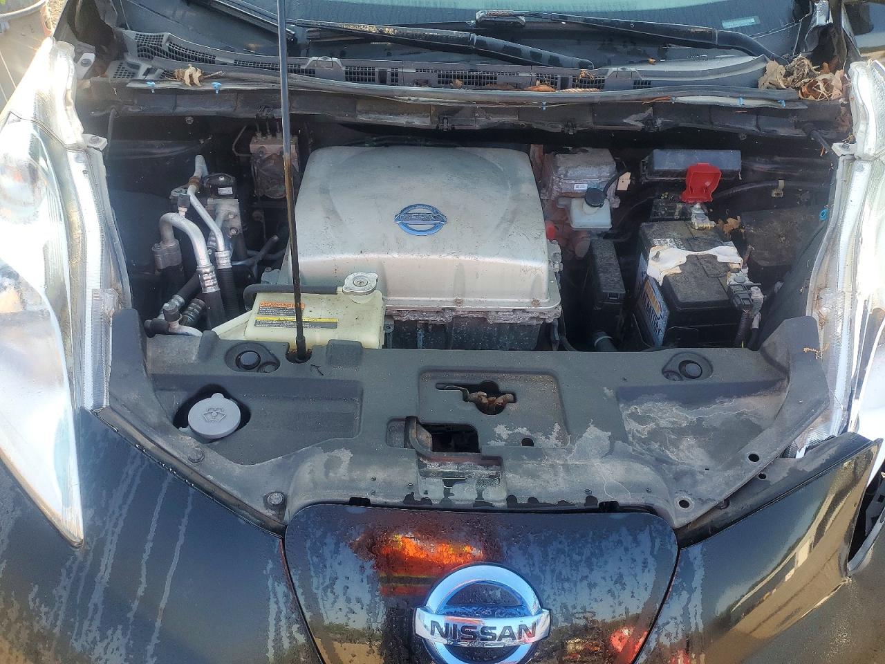 2015 Nissan Leaf S Black vin: 1N4AZ0CP5FC315439