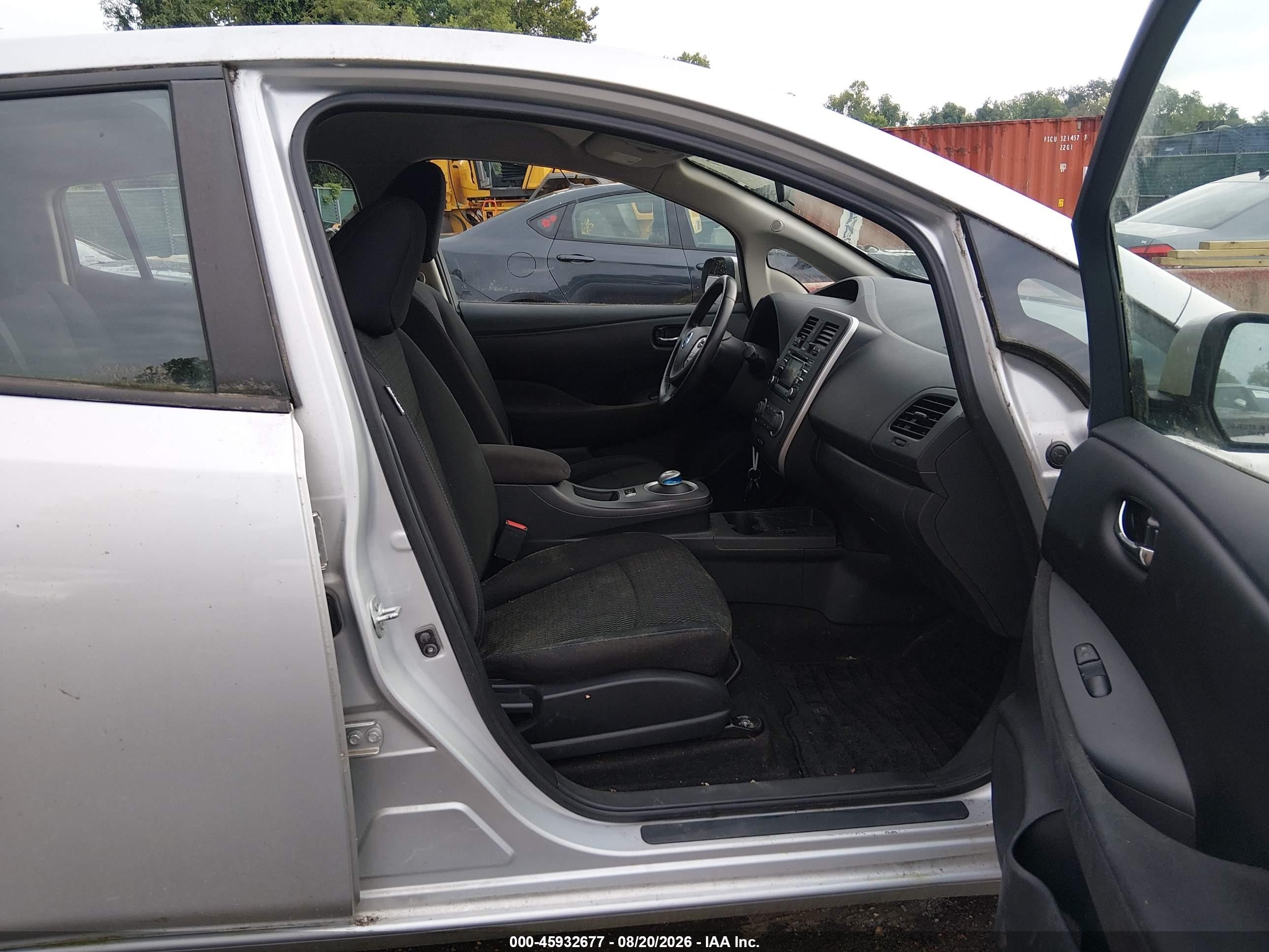 2015 Nissan Leaf S Silver vin: 1N4AZ0CP5FC317224