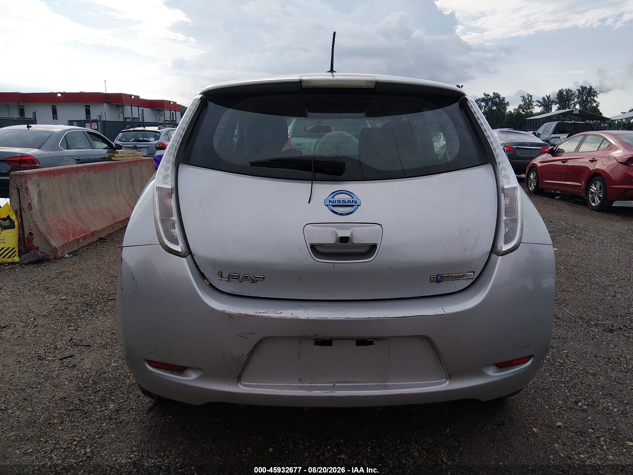 2015 Nissan Leaf S Silver vin: 1N4AZ0CP5FC317224
