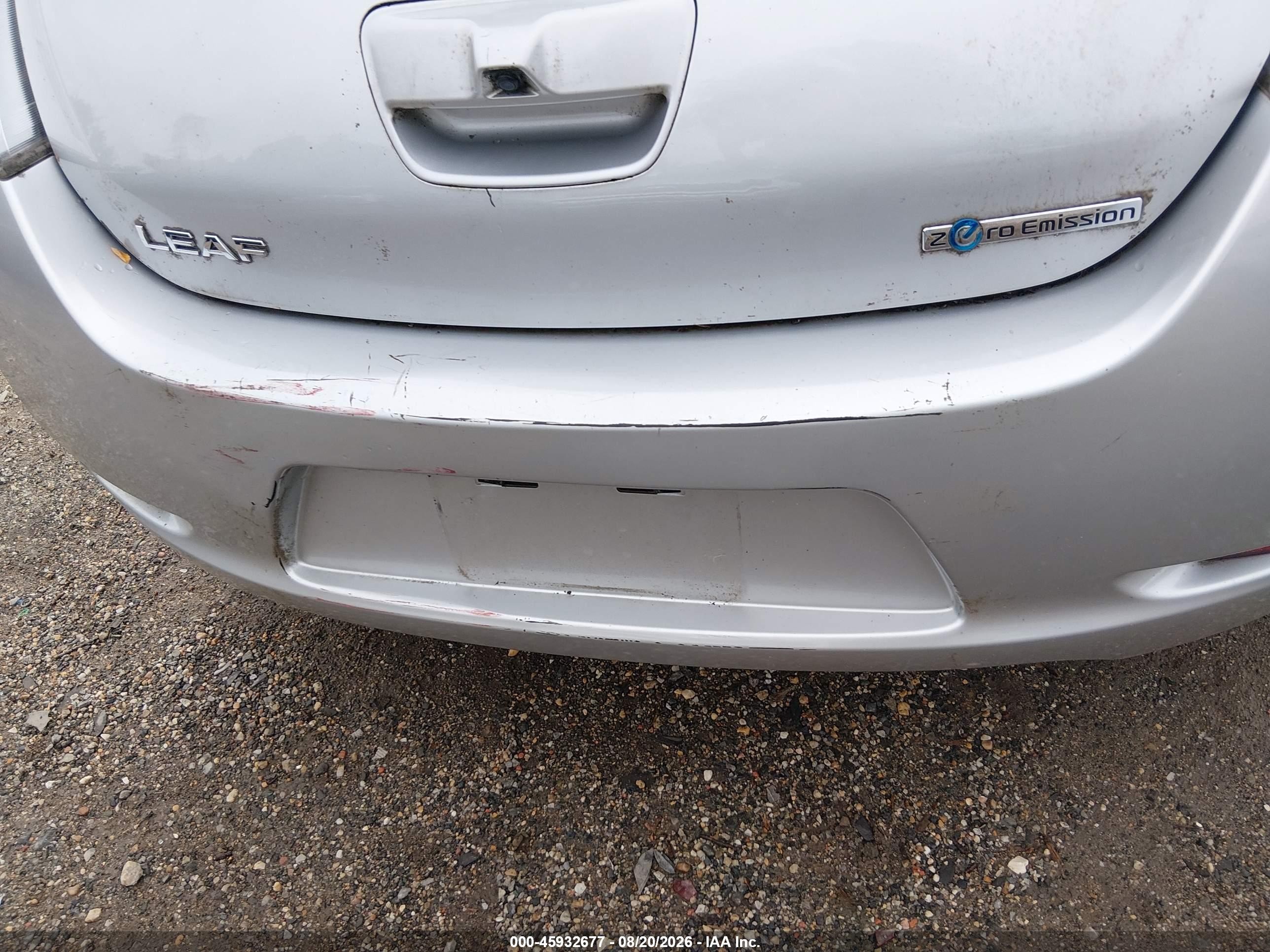 2015 Nissan Leaf S Silver vin: 1N4AZ0CP5FC317224
