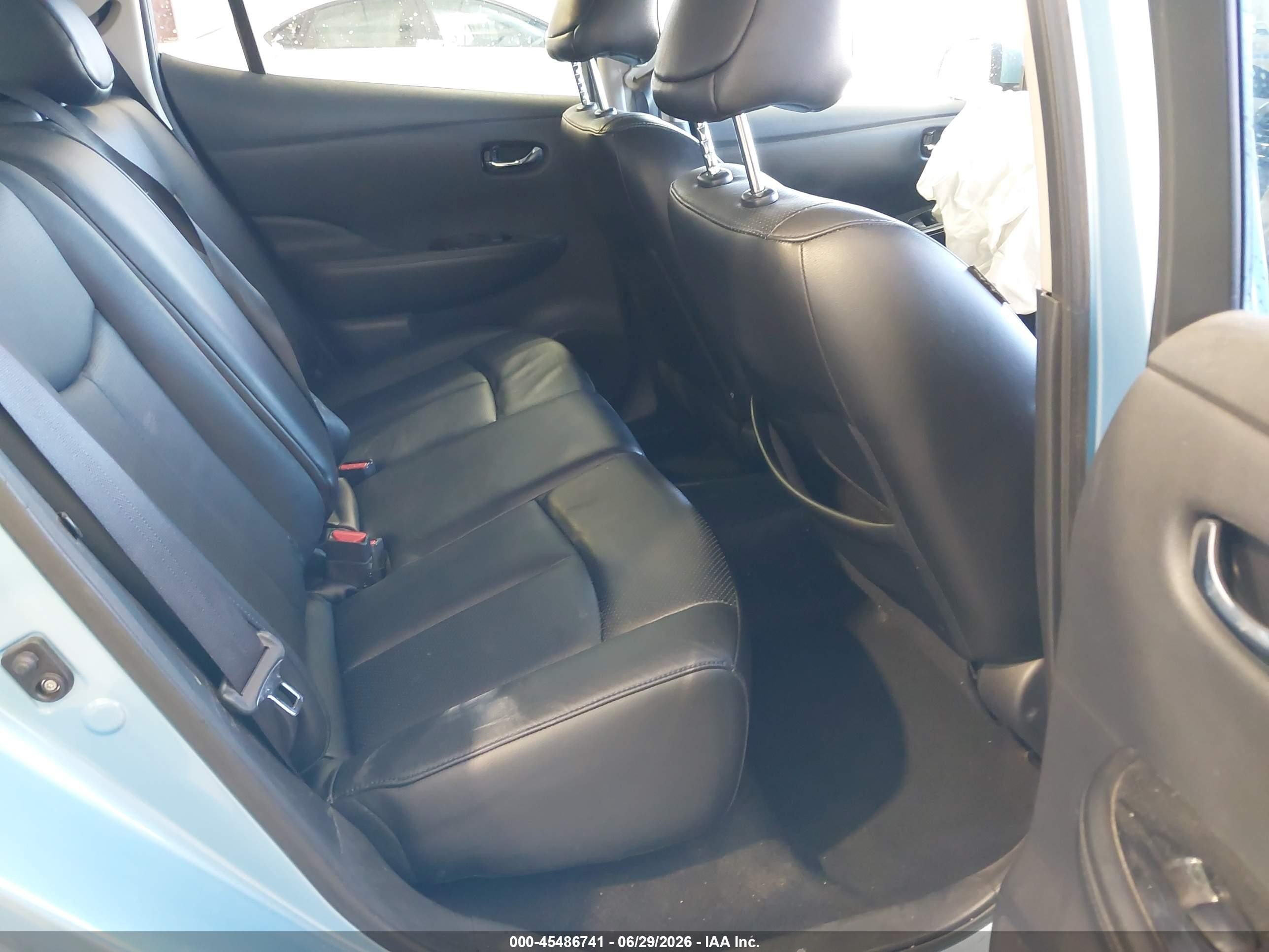 2015 Nissan Leaf Sl Blue vin: 1N4AZ0CP5FC317594