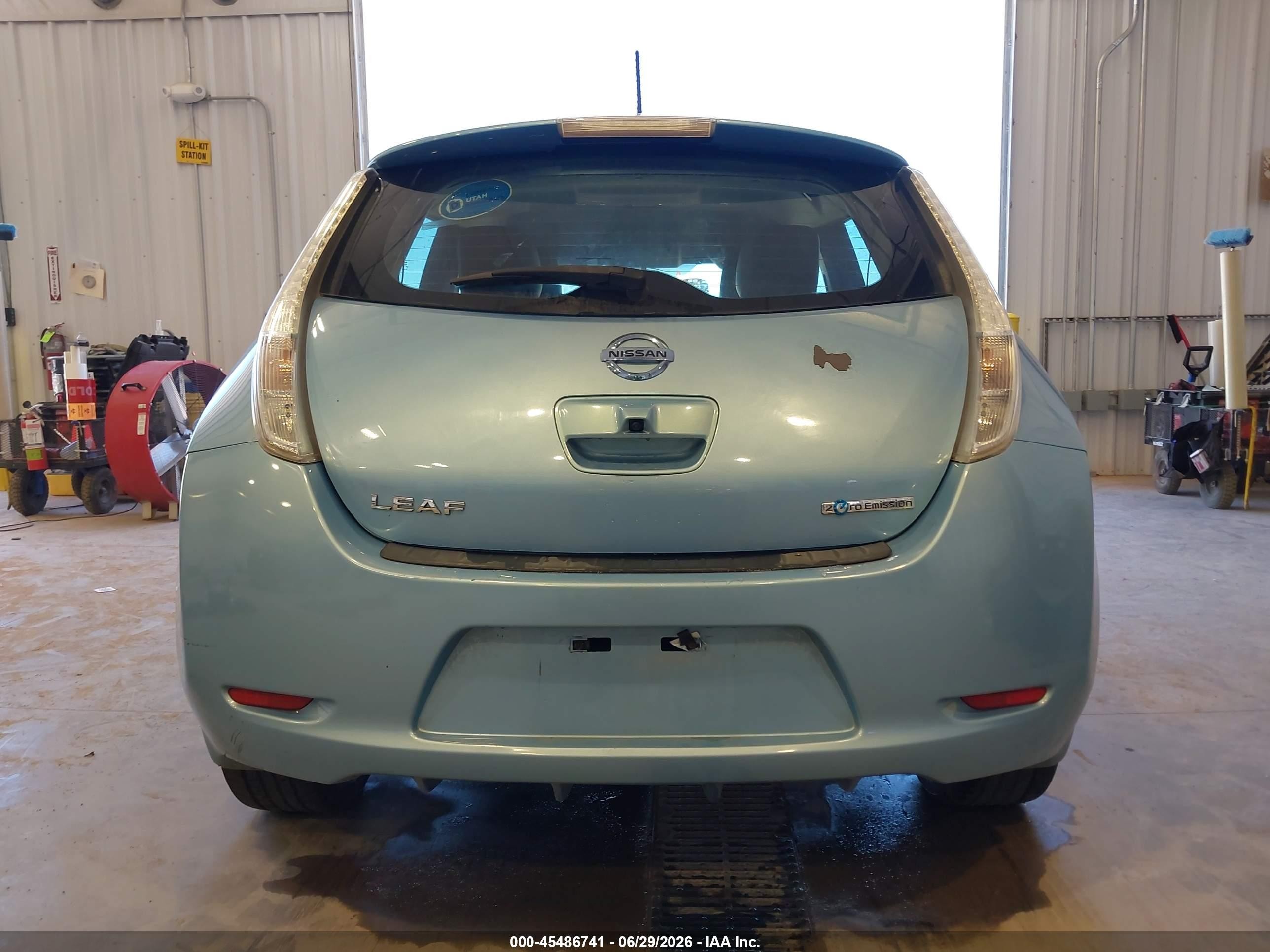 2015 Nissan Leaf Sl Blue vin: 1N4AZ0CP5FC317594