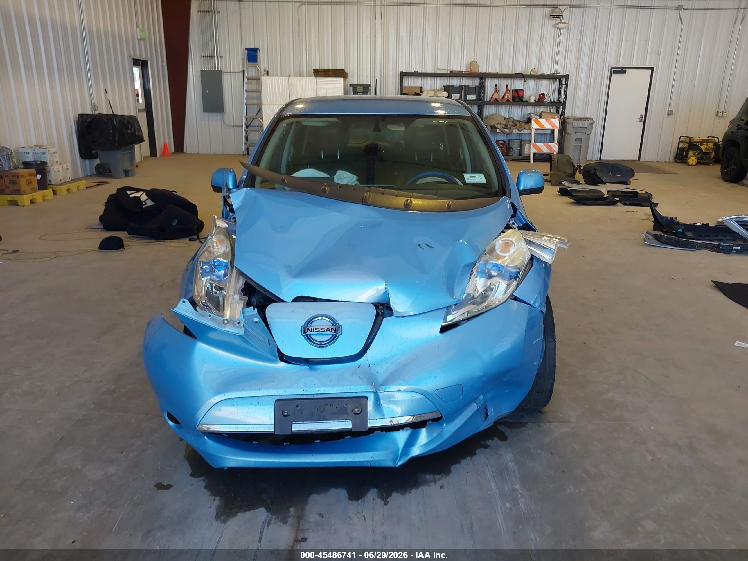 2015 Nissan Leaf Sl Blue vin: 1N4AZ0CP5FC317594