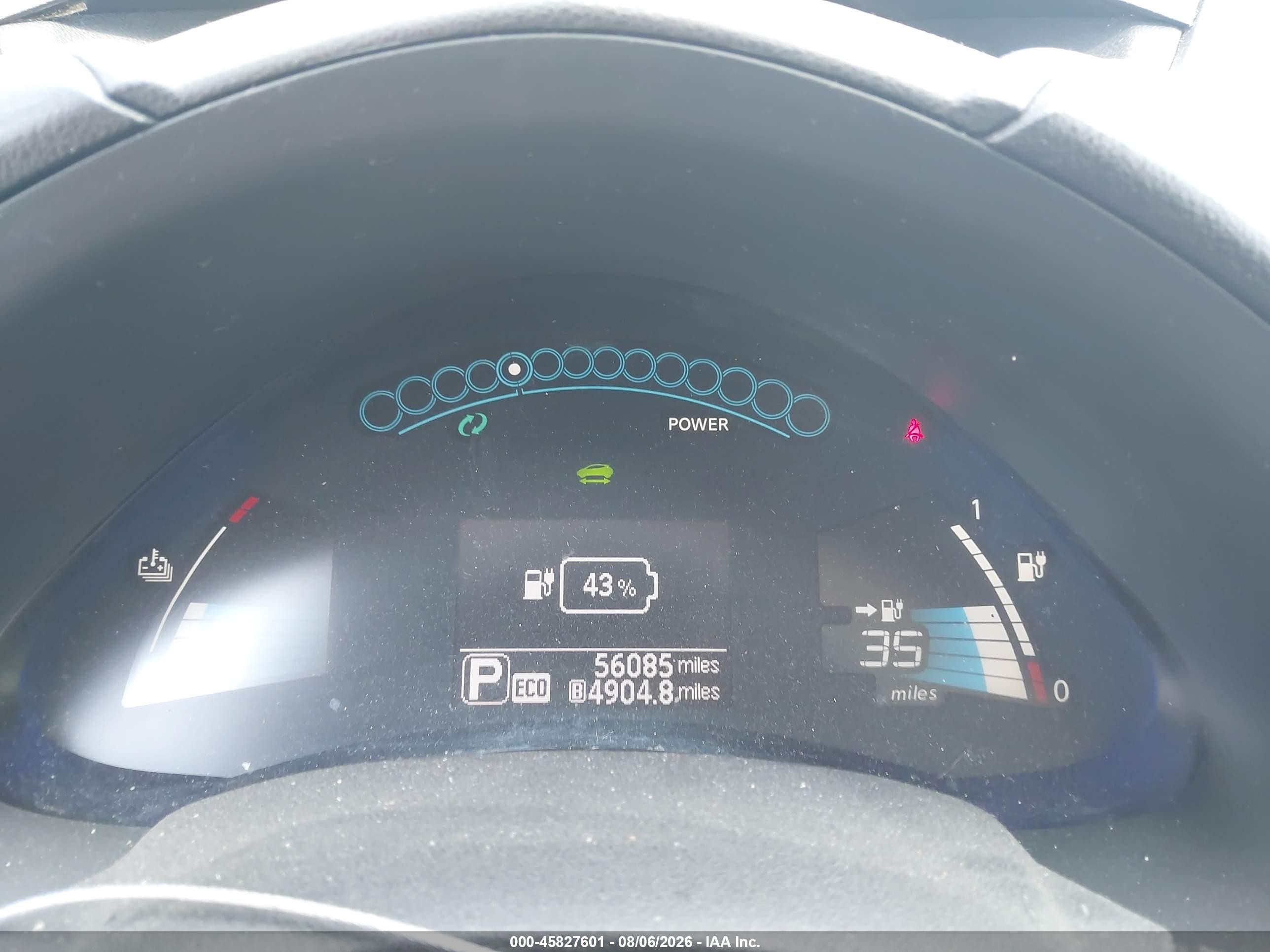 2015 Nissan Leaf Sv Blue vin: 1N4AZ0CP5FC322875
