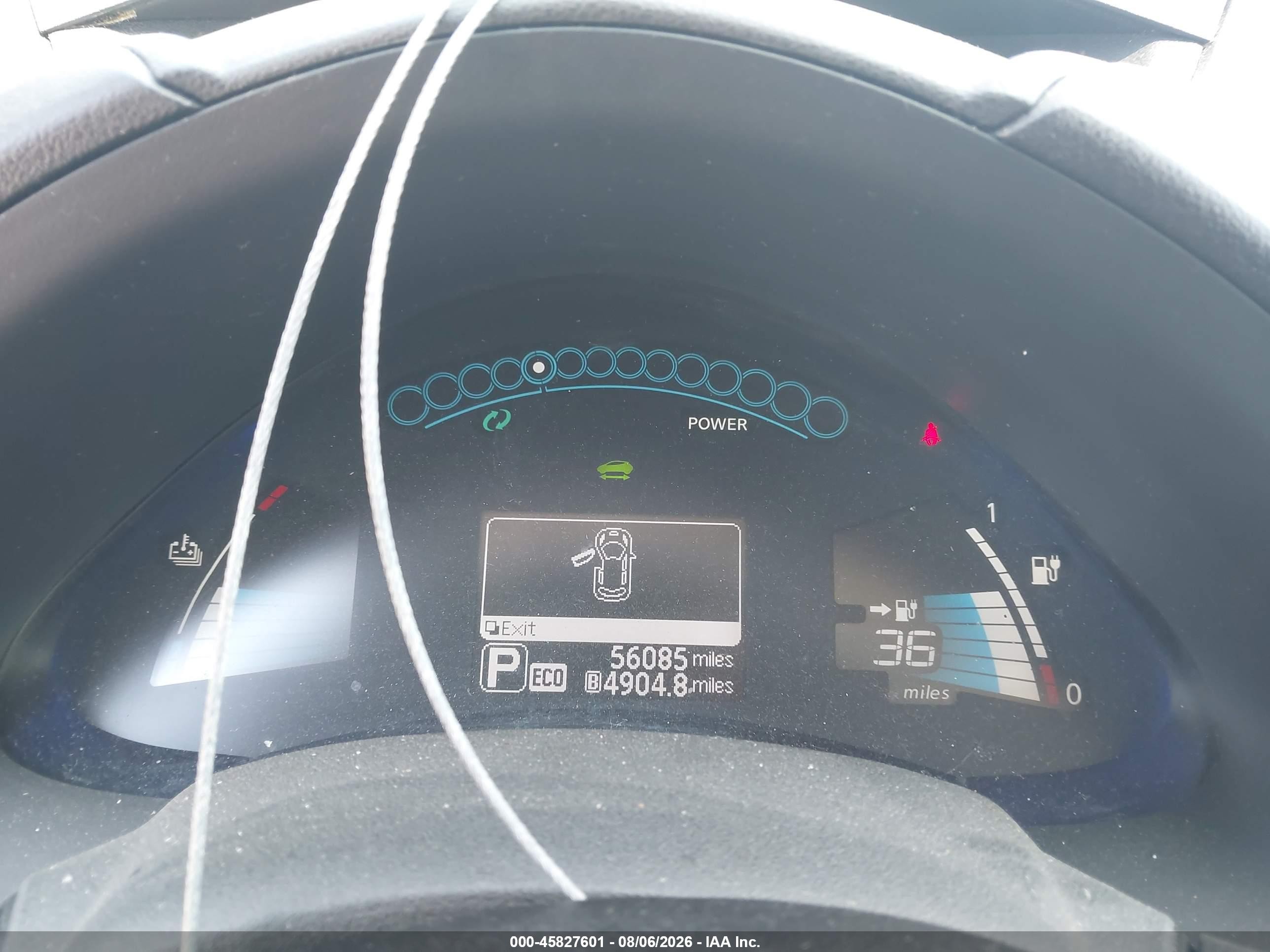 2015 Nissan Leaf Sv Blue vin: 1N4AZ0CP5FC322875