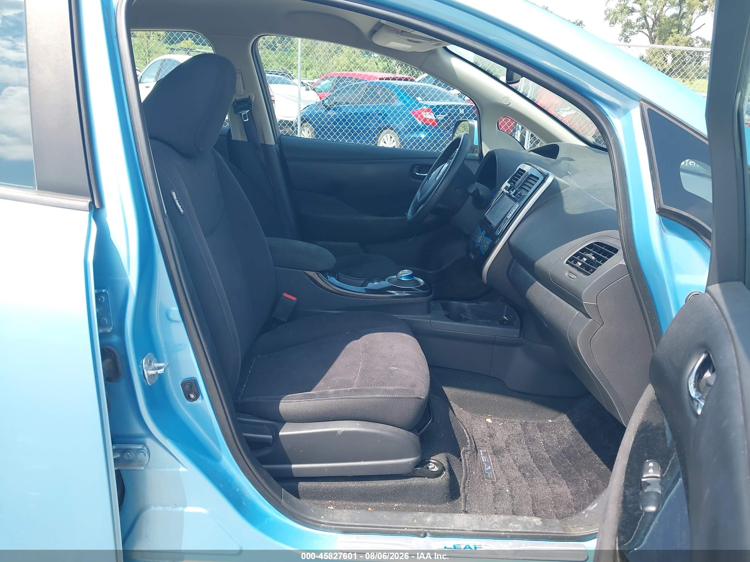 2015 Nissan Leaf Sv Blue vin: 1N4AZ0CP5FC322875