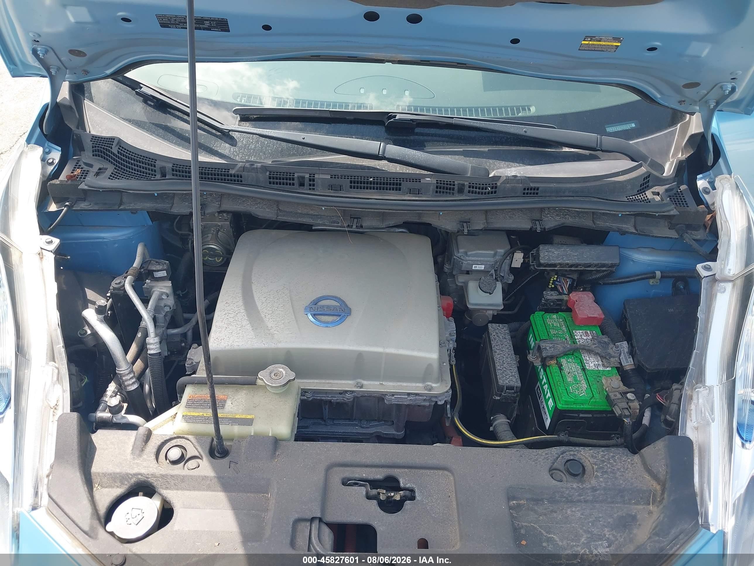 2015 Nissan Leaf Sv Blue vin: 1N4AZ0CP5FC322875