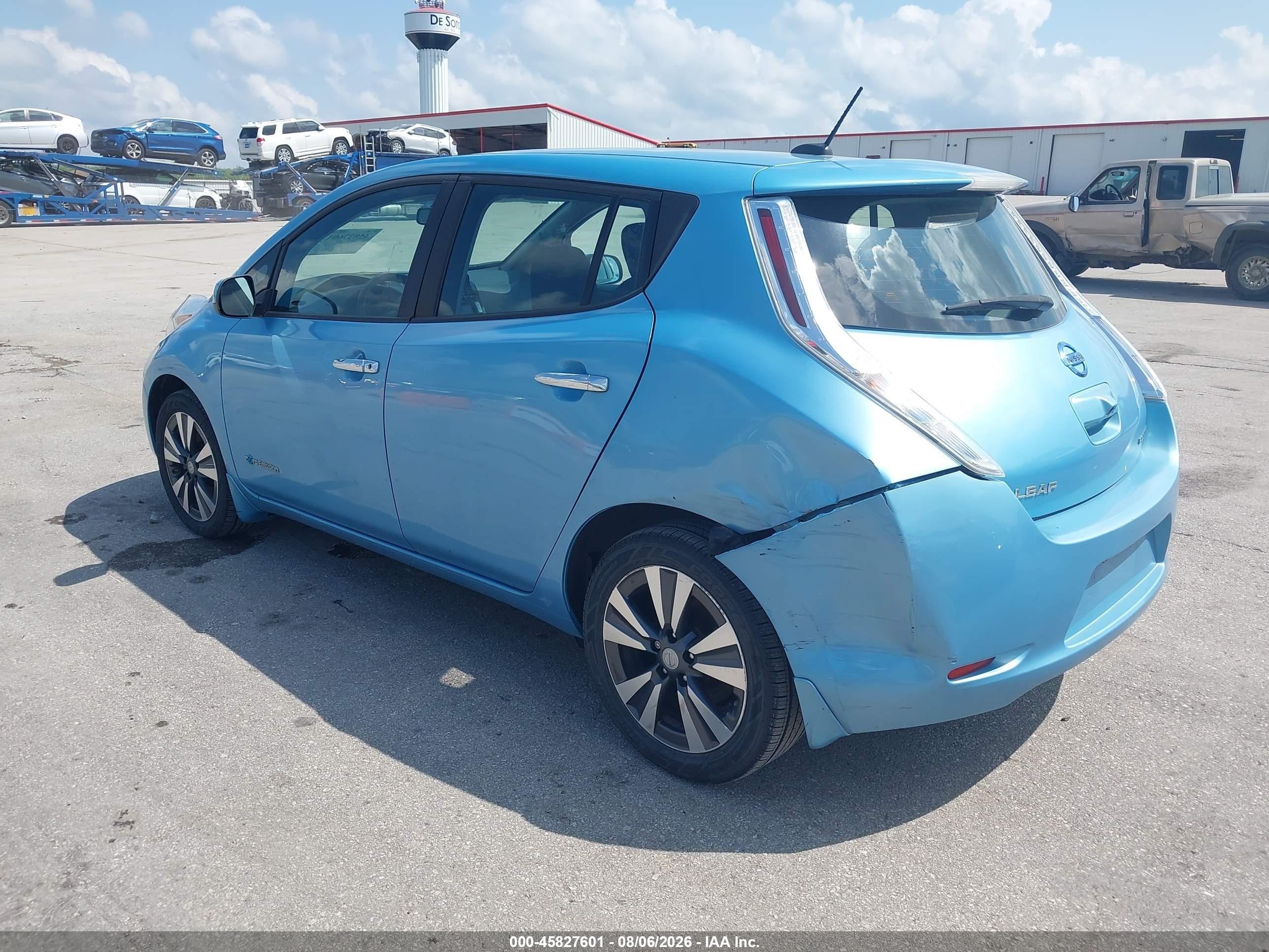 2015 Nissan Leaf Sv Blue vin: 1N4AZ0CP5FC322875