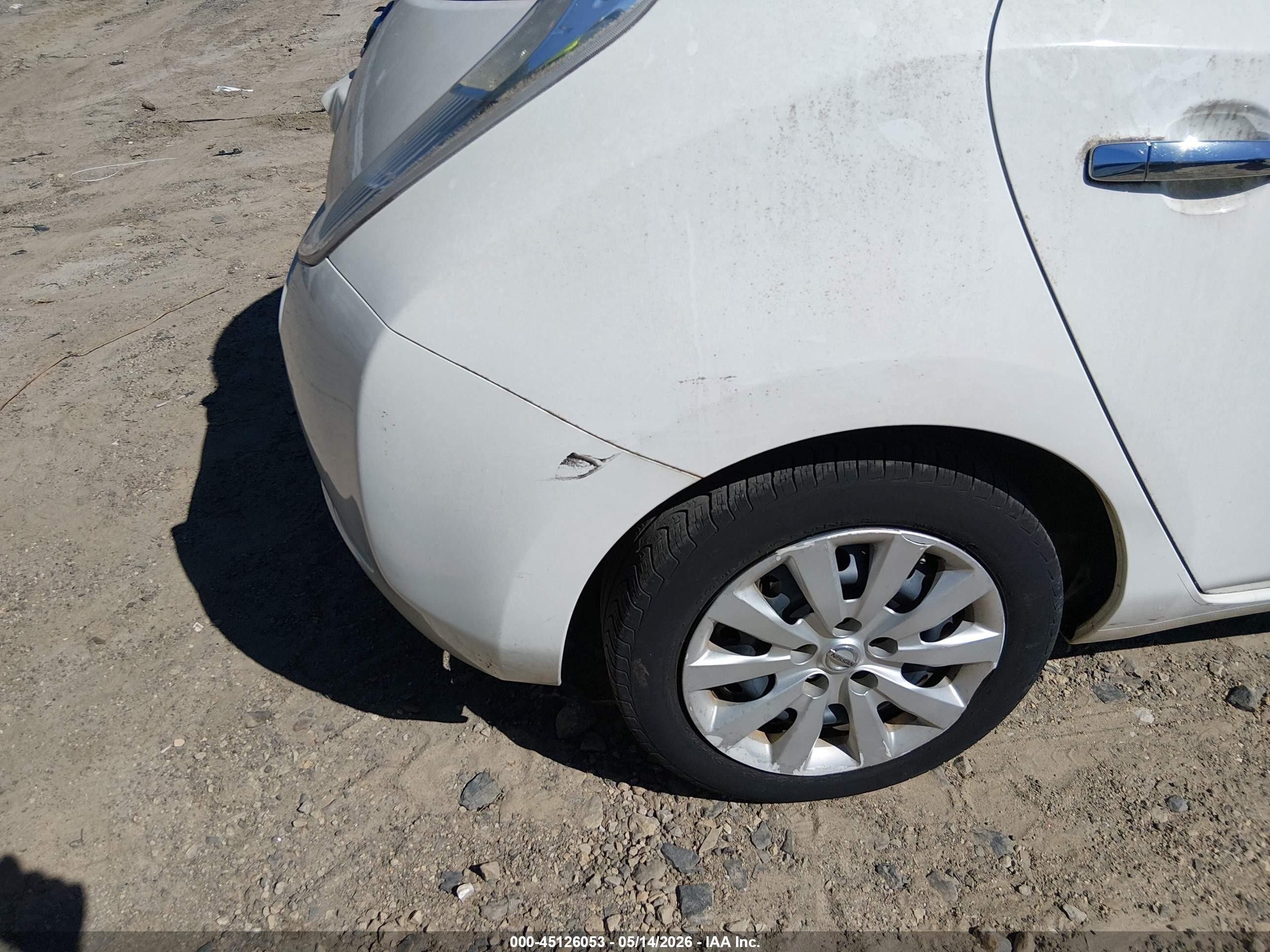 2015 Nissan Leaf S White vin: 1N4AZ0CP5FC328143
