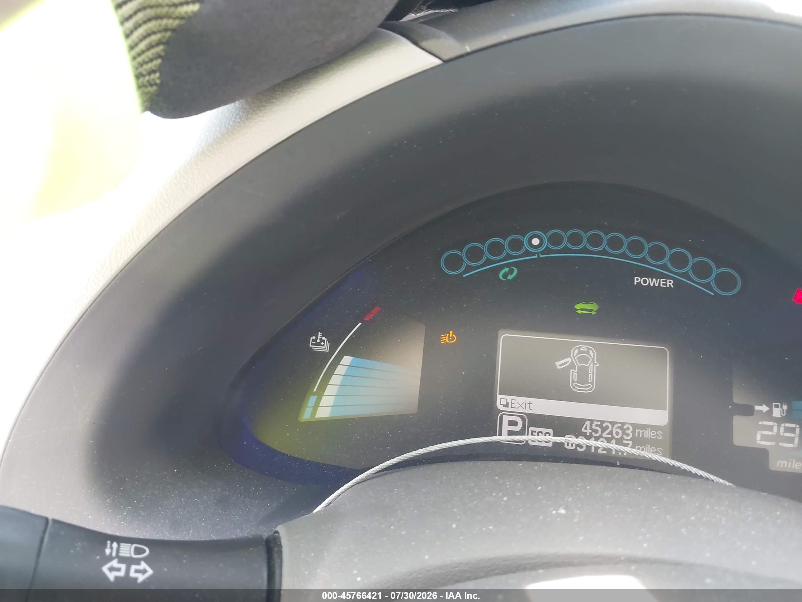 2015 Nissan Leaf S/sl/sv White vin: 1N4AZ0CP5FC332676