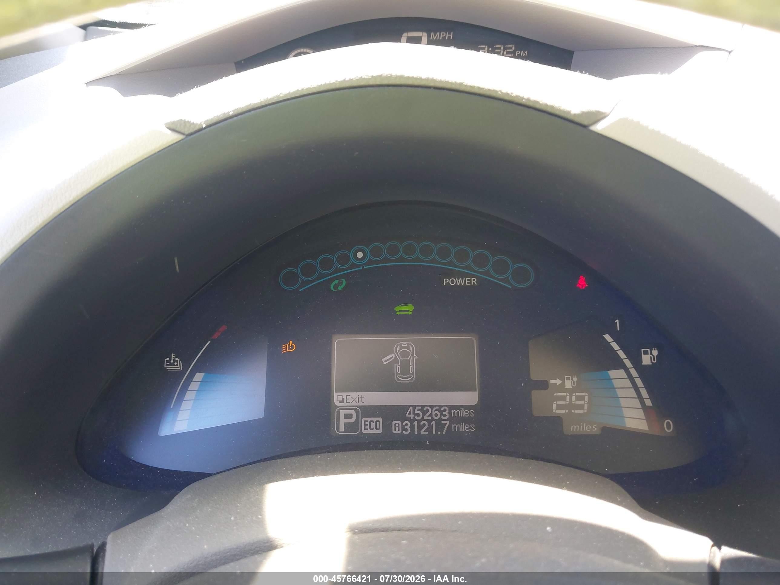 2015 Nissan Leaf S/sl/sv White vin: 1N4AZ0CP5FC332676