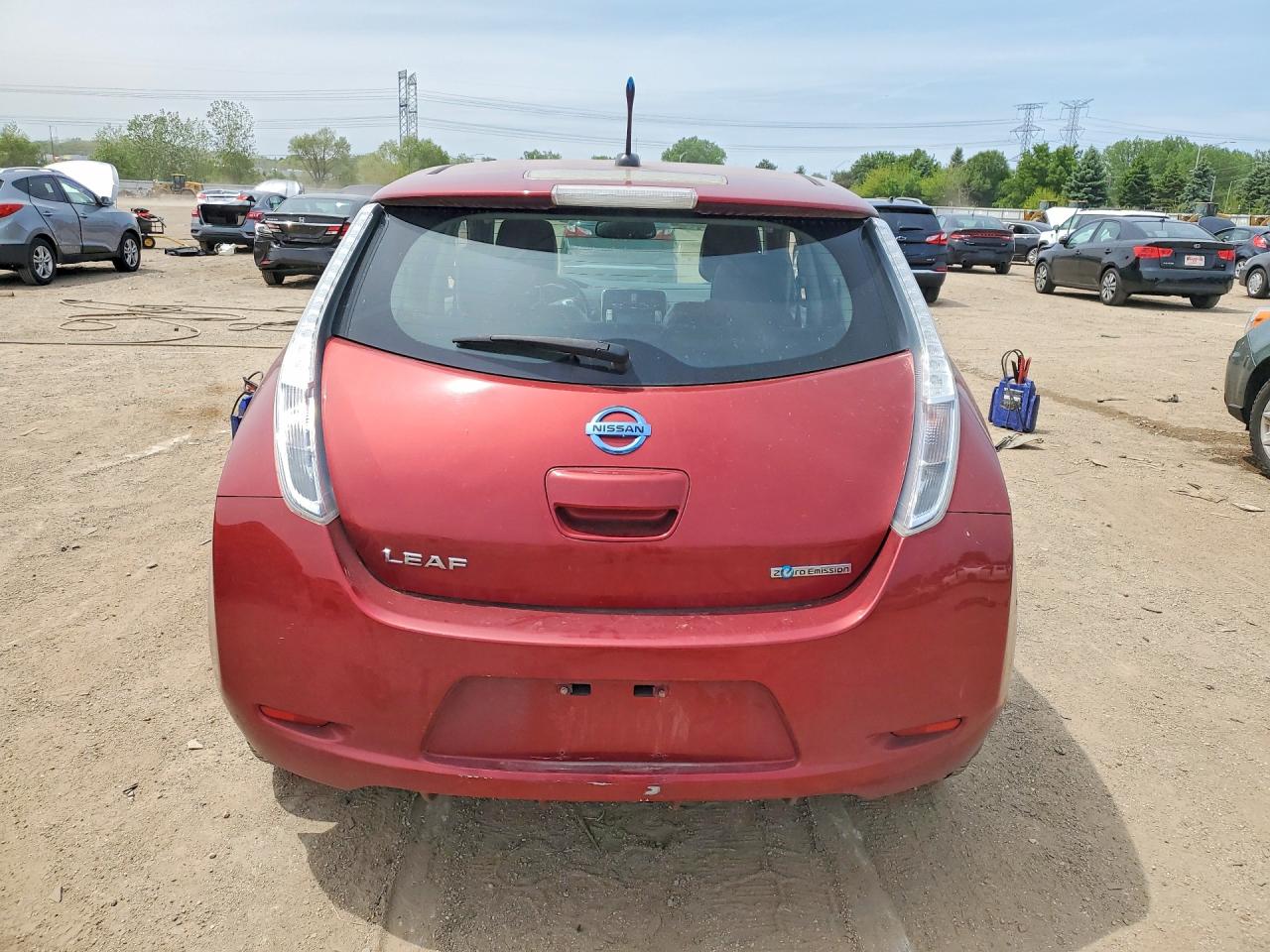 2013 Nissan Leaf S/sv/sl Red vin: 1N4AZ0CP6DC403235