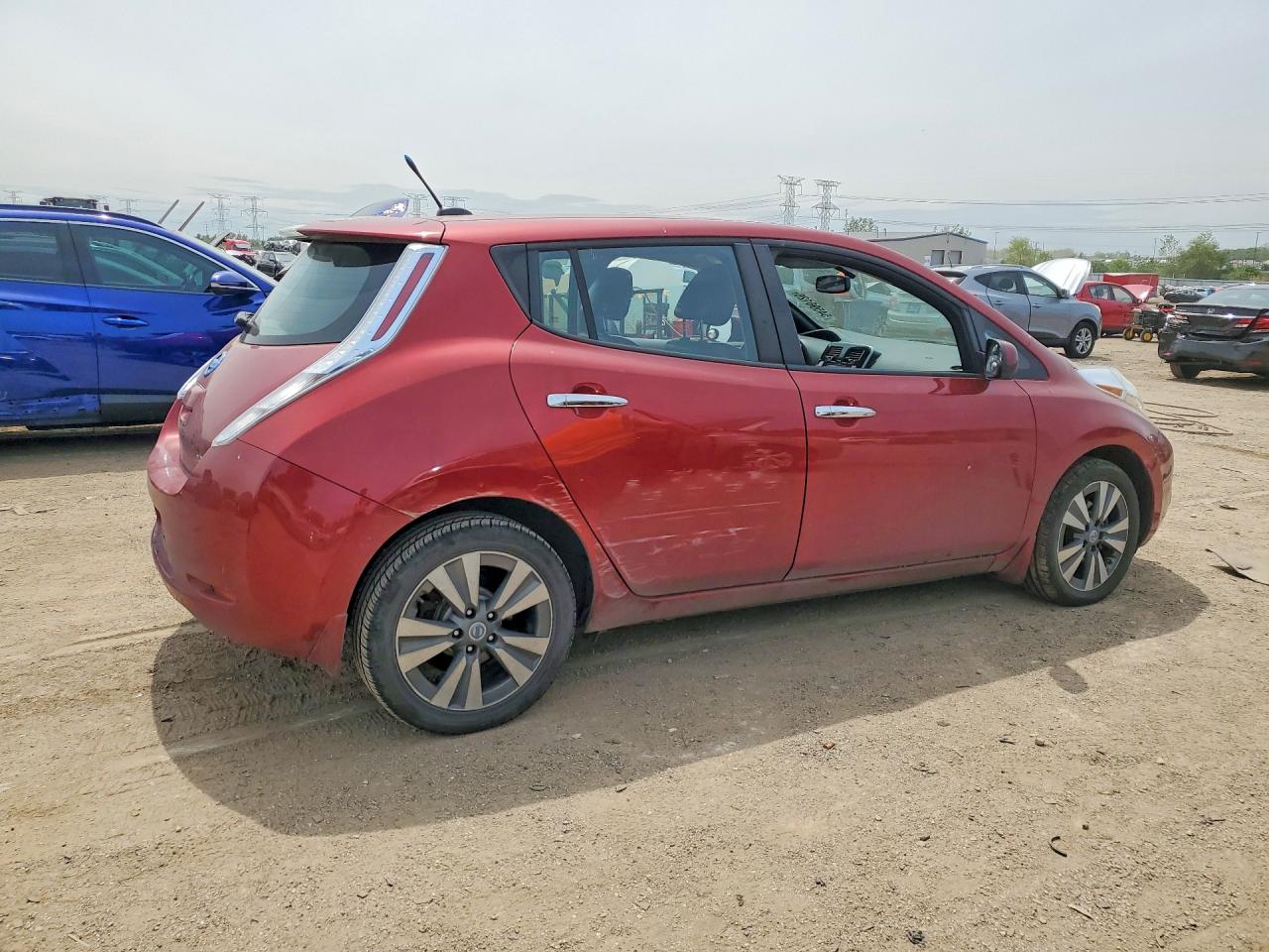2013 Nissan Leaf S/sv/sl Red vin: 1N4AZ0CP6DC403235