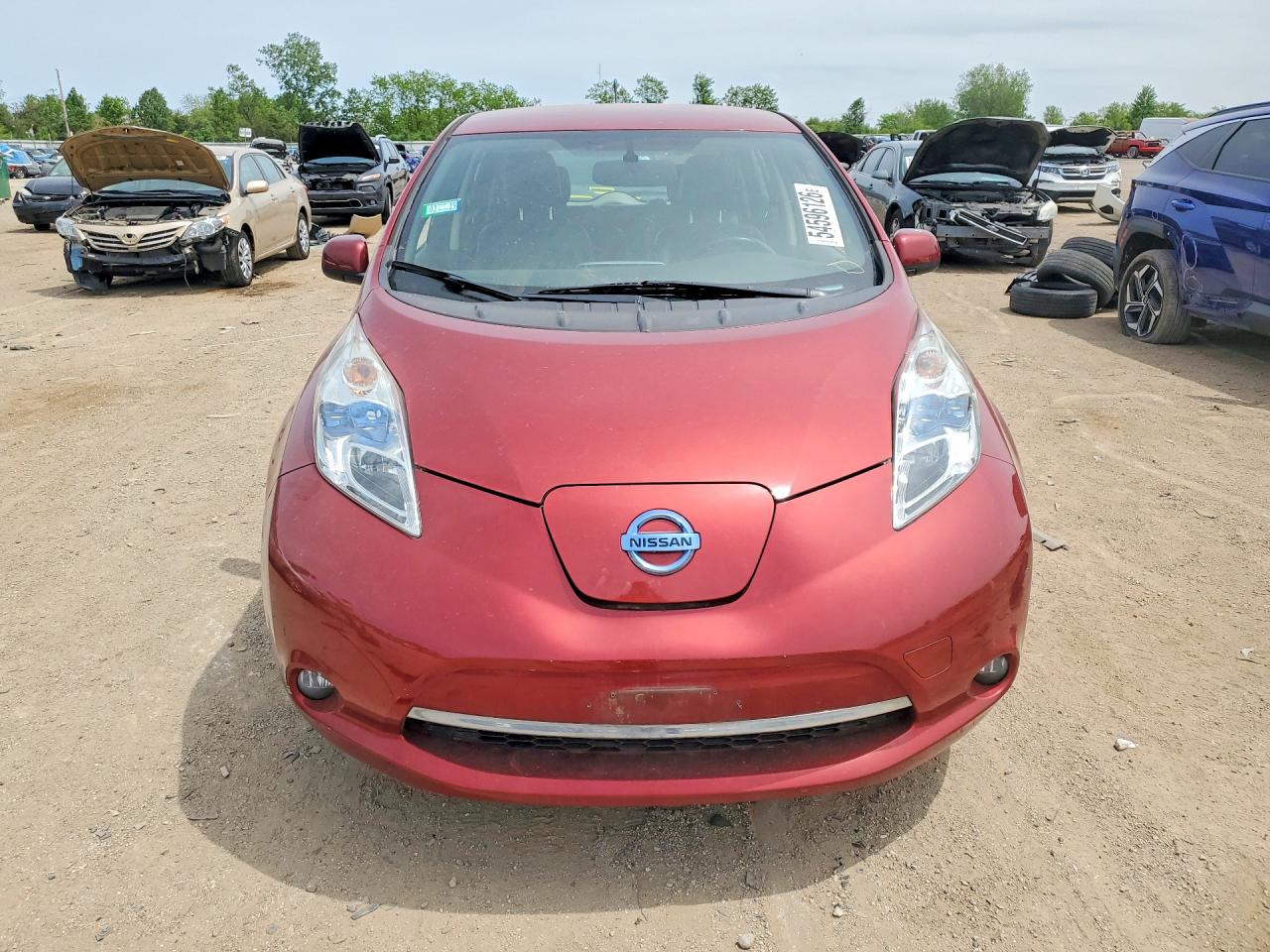 2013 Nissan Leaf S/sv/sl Red vin: 1N4AZ0CP6DC403235