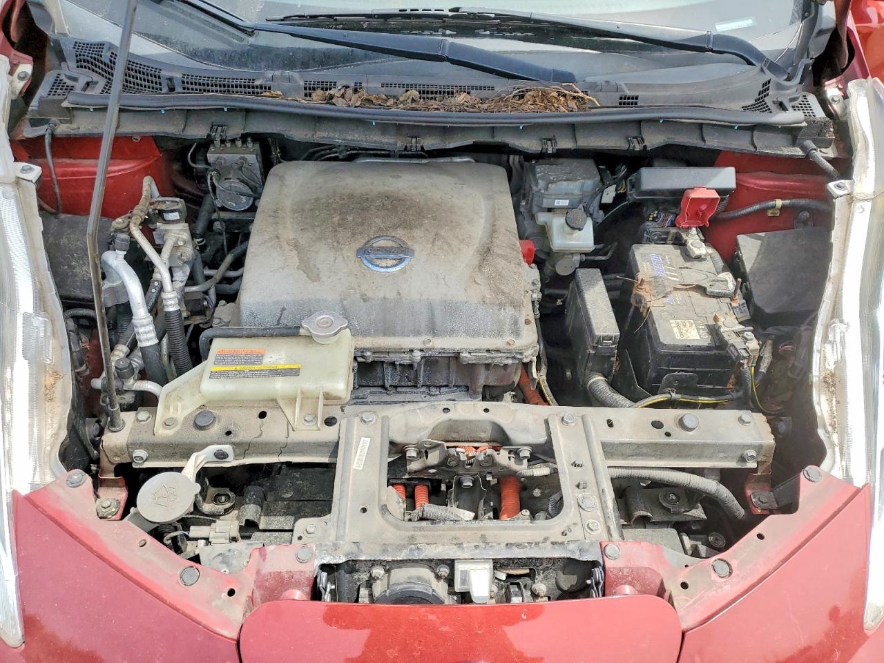 2013 Nissan Leaf S/sv/sl Red vin: 1N4AZ0CP6DC403235