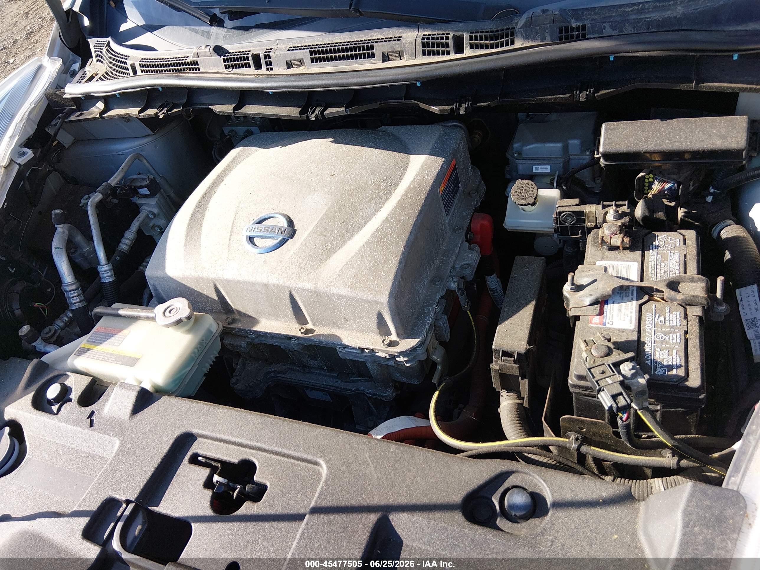 2013 Nissan Leaf Sv Silver vin: 1N4AZ0CP6DC404756