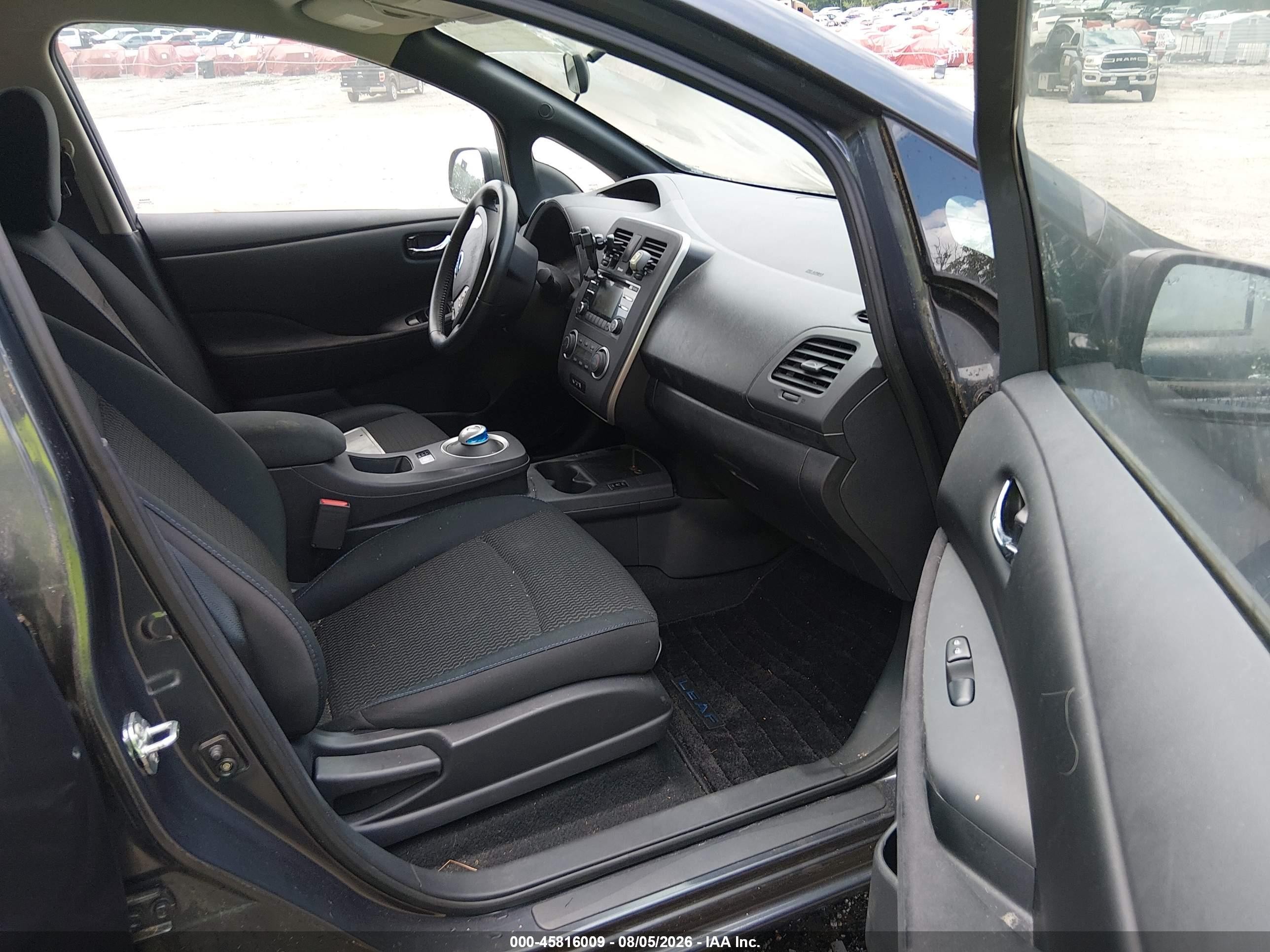 2013 Nissan Leaf S Серый vin: 1N4AZ0CP6DC416812