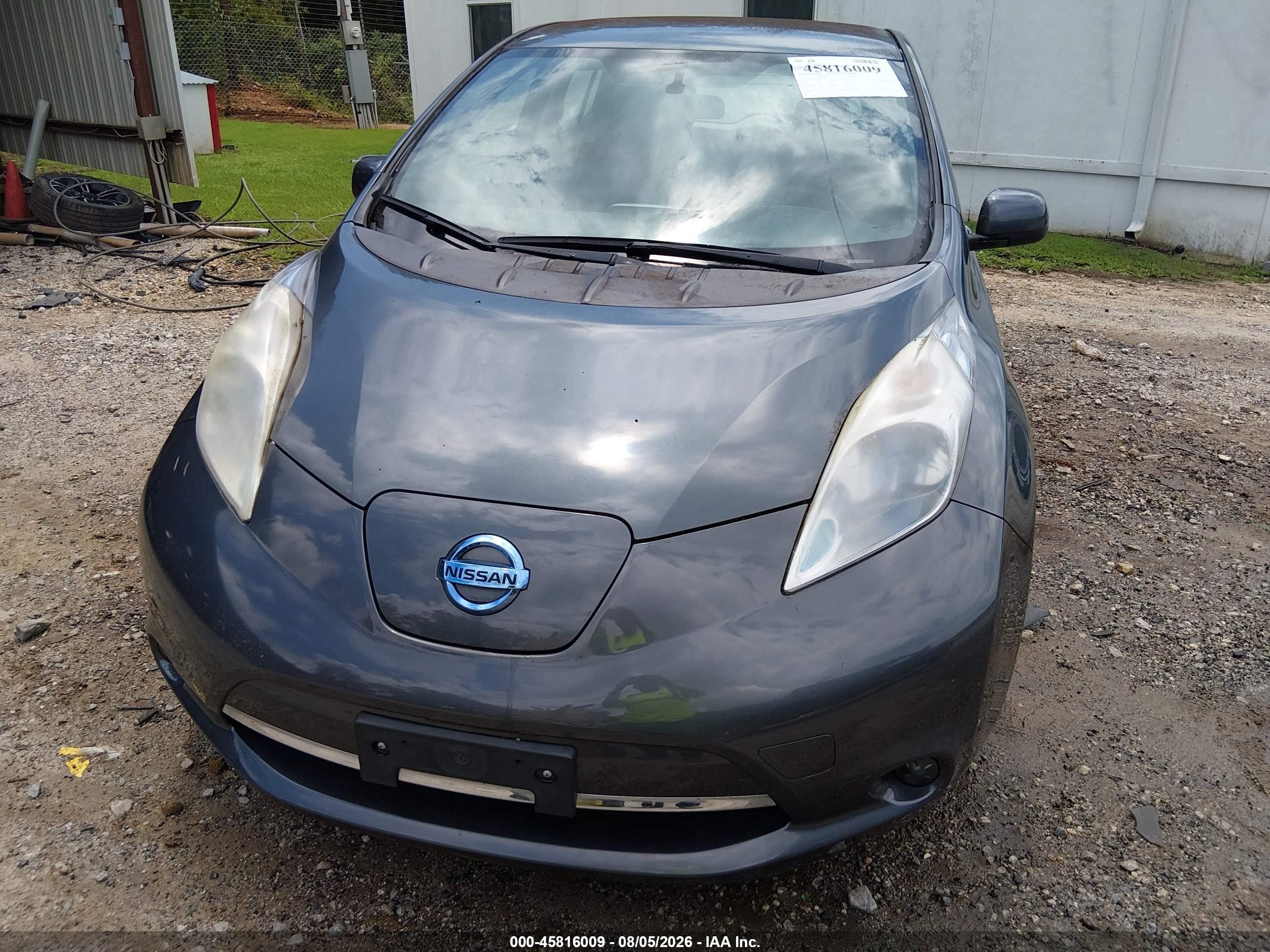 2013 Nissan Leaf S Серый vin: 1N4AZ0CP6DC416812