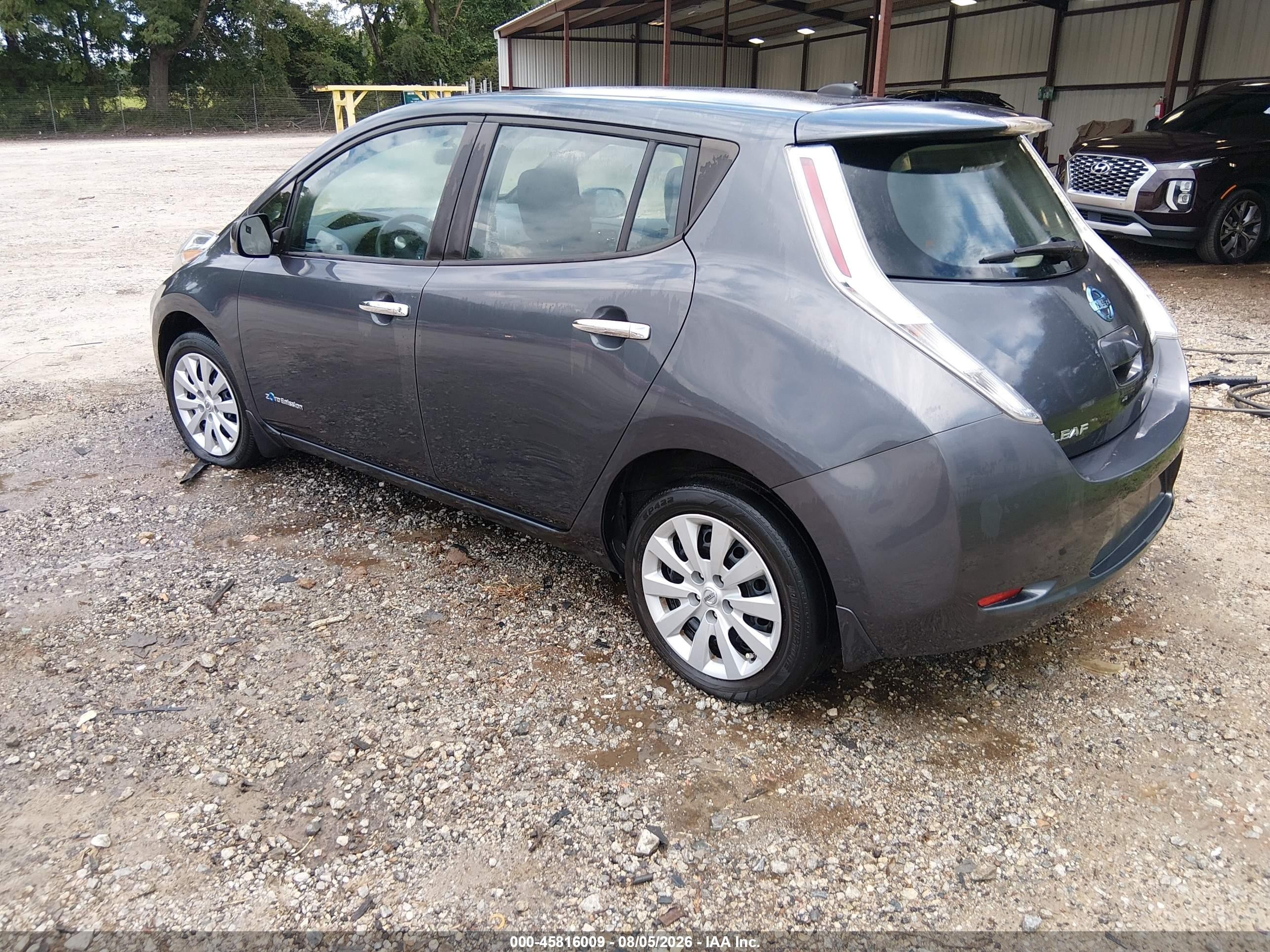 2013 Nissan Leaf S Серый vin: 1N4AZ0CP6DC416812