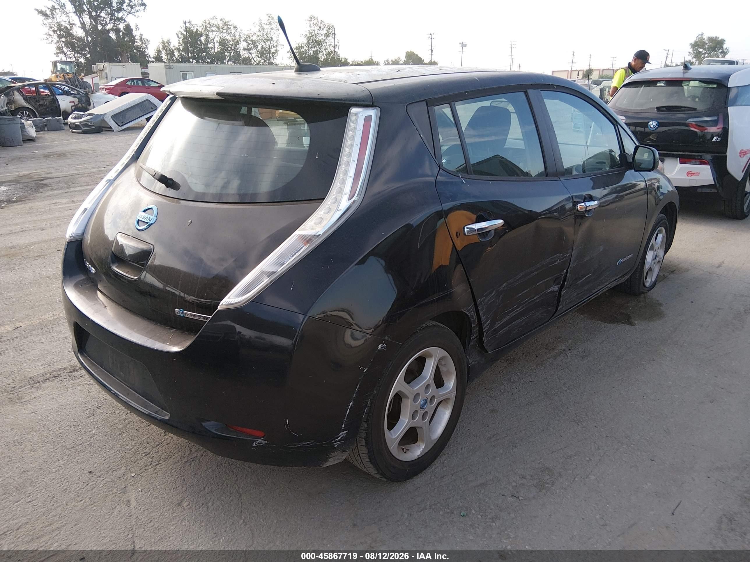 2013 Nissan Leaf Sv vin: 1N4AZ0CP6DC421055