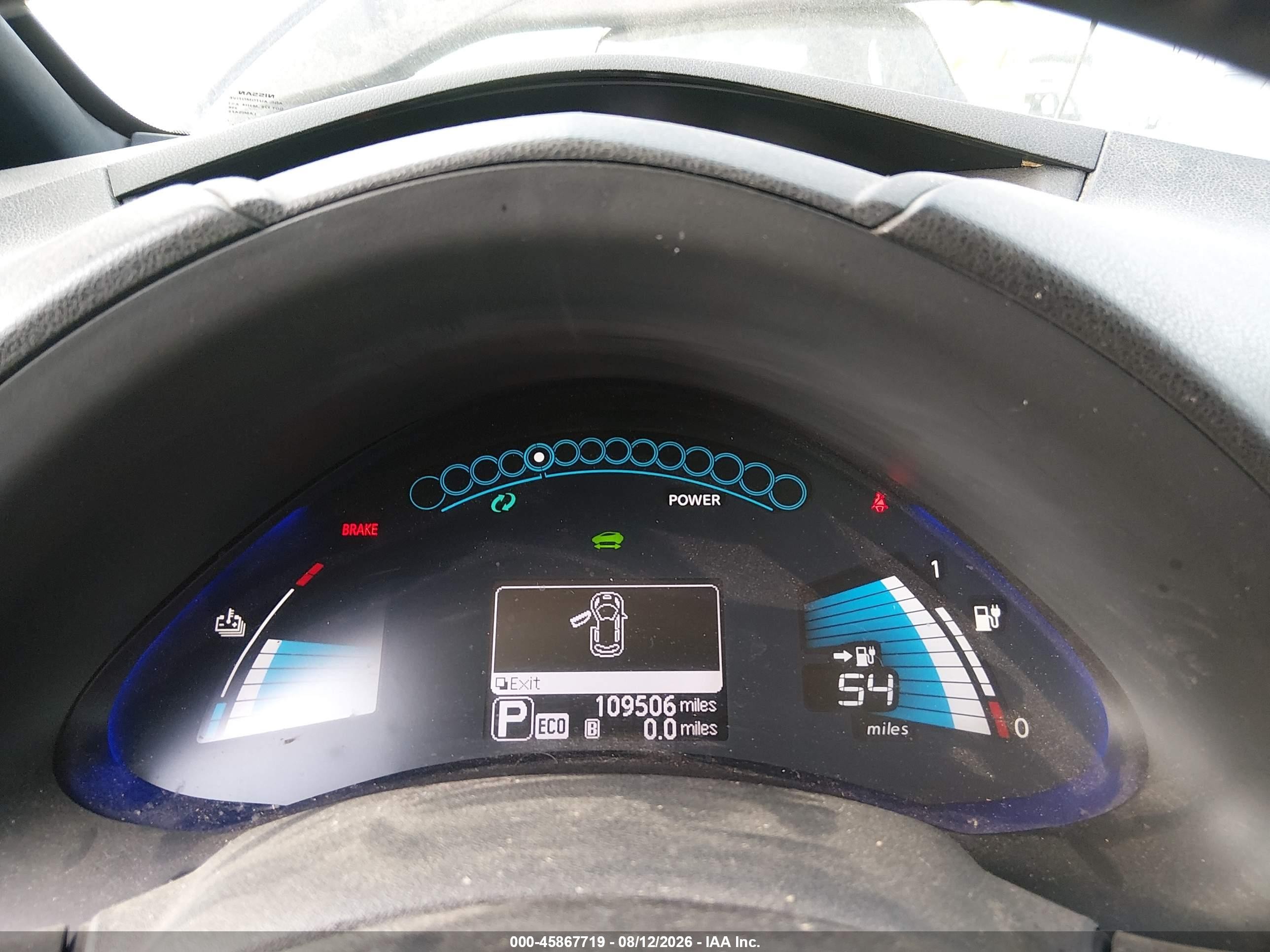 2013 Nissan Leaf Sv vin: 1N4AZ0CP6DC421055