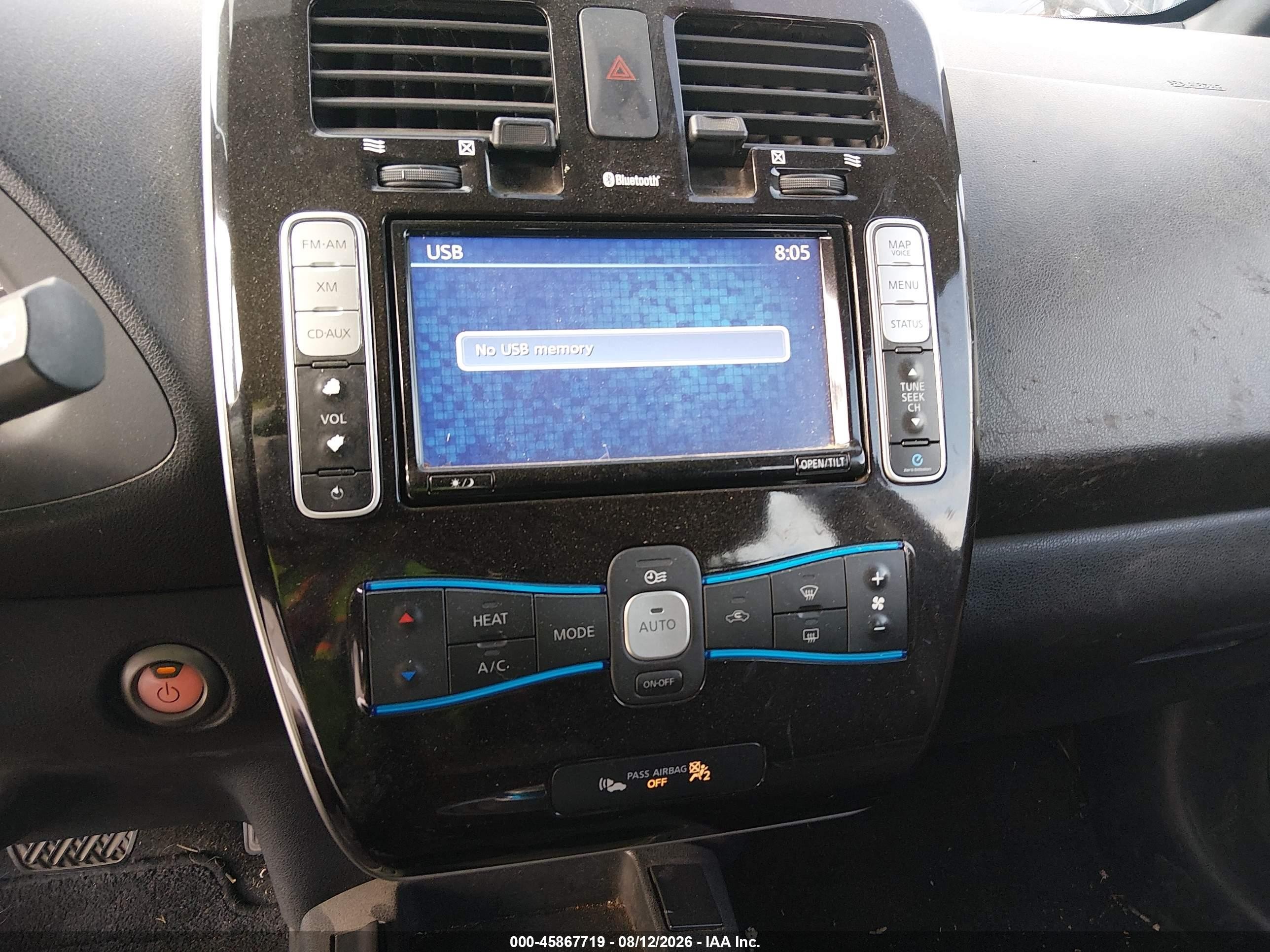 2013 Nissan Leaf Sv vin: 1N4AZ0CP6DC421055