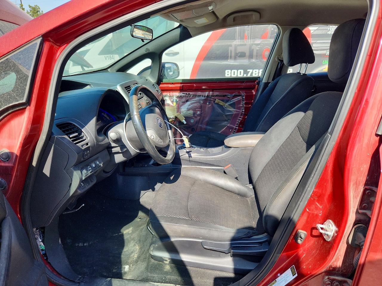 2013 Nissan Leaf S Red vin: 1N4AZ0CP6DC421122