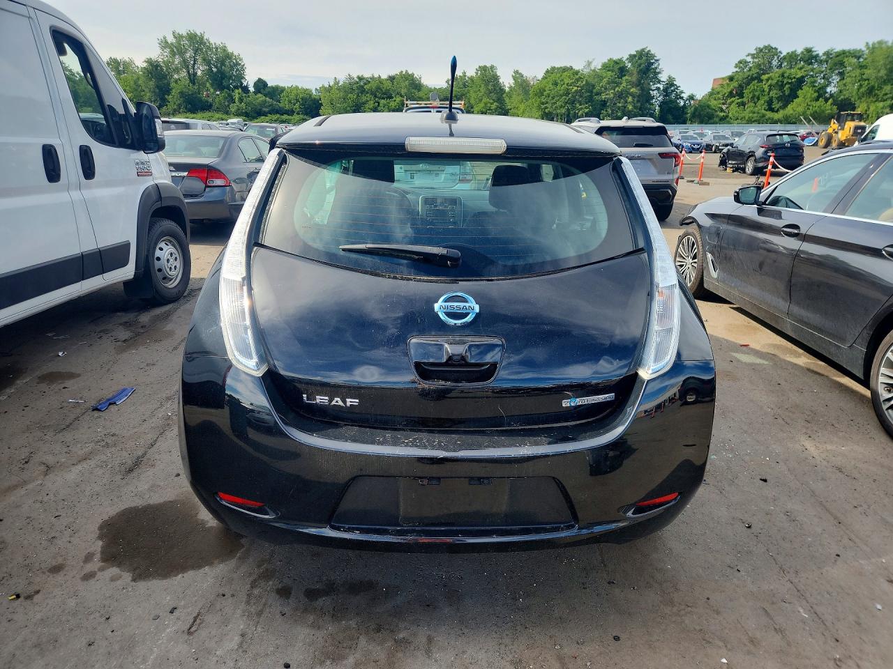 2013 Nissan Leaf S Black vin: 1N4AZ0CP6DC421167