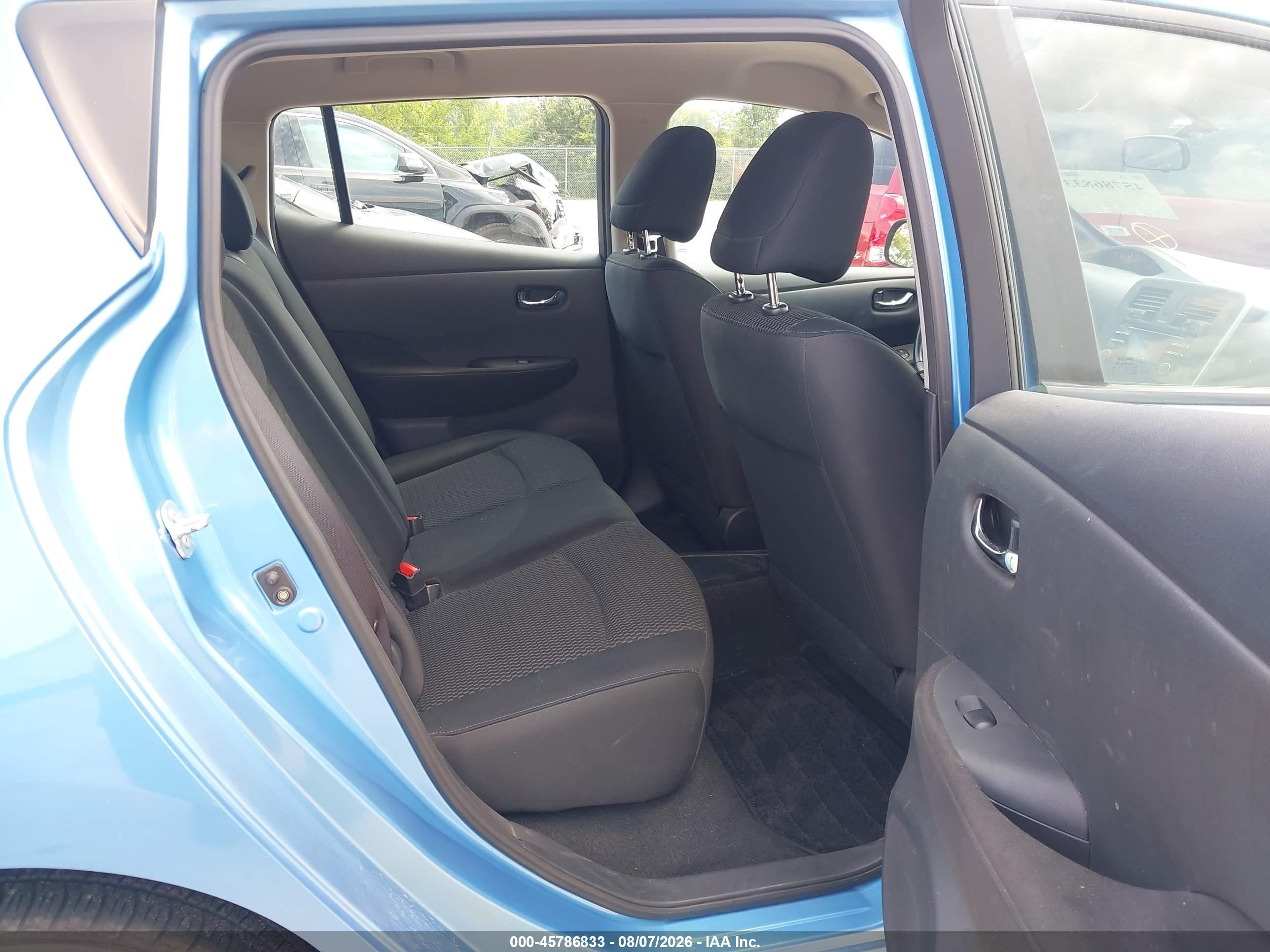 2013 Nissan Leaf S Blue vin: 1N4AZ0CP6DC421492