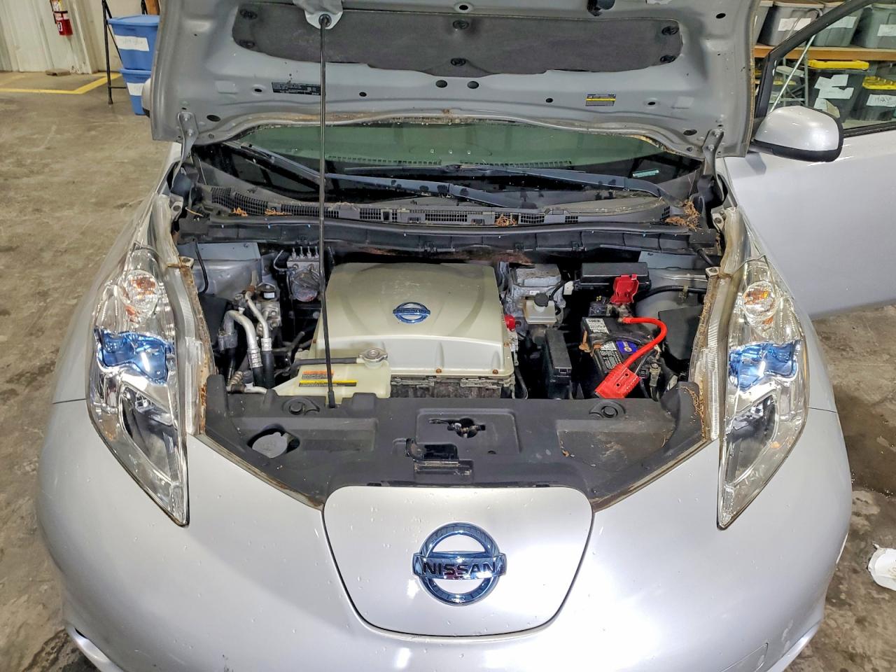 2015 Nissan Leaf Sv Silver vin: 1N4AZ0CP6FC305194