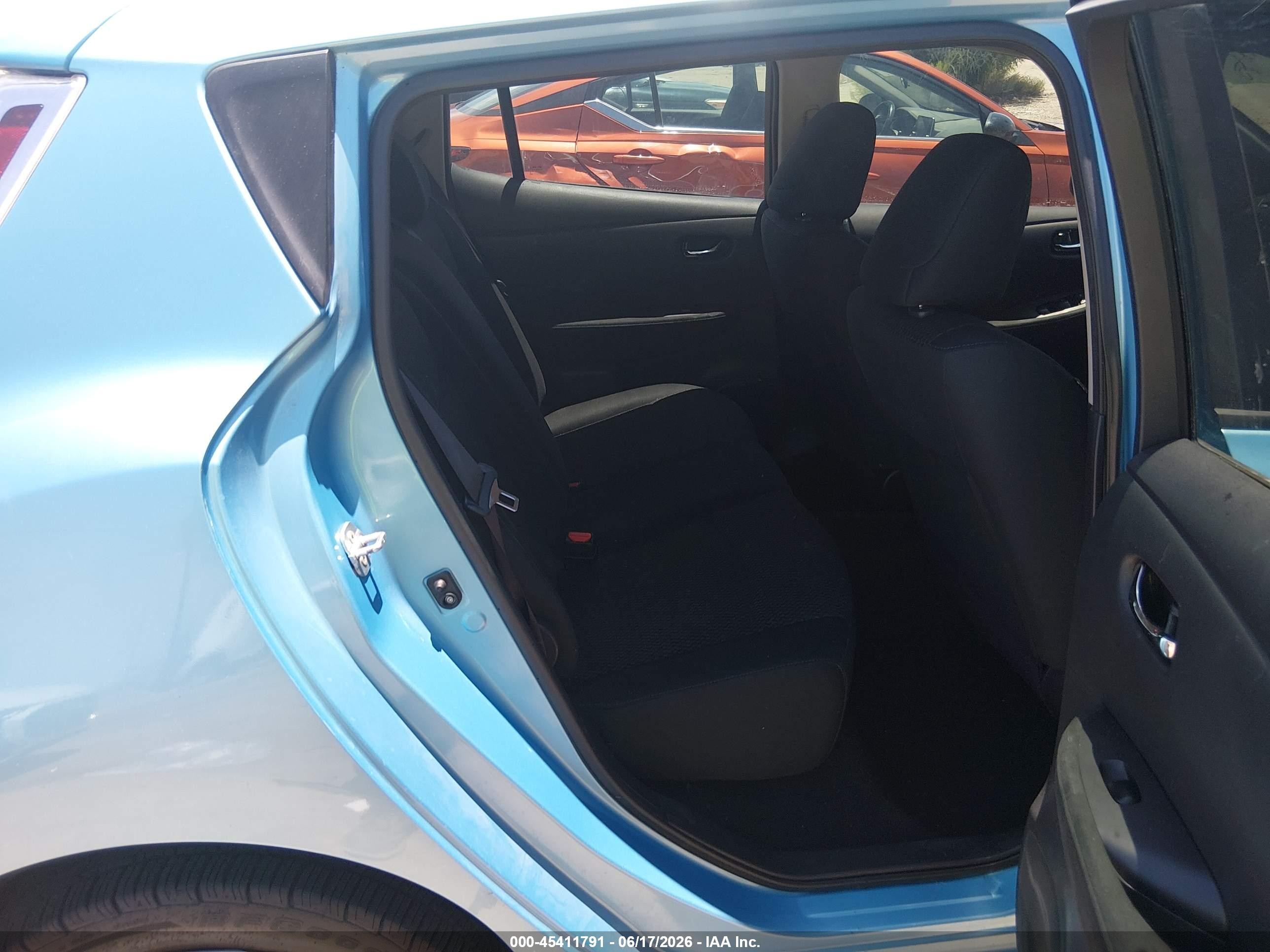 2015 Nissan Leaf S Blue vin: 1N4AZ0CP6FC315532