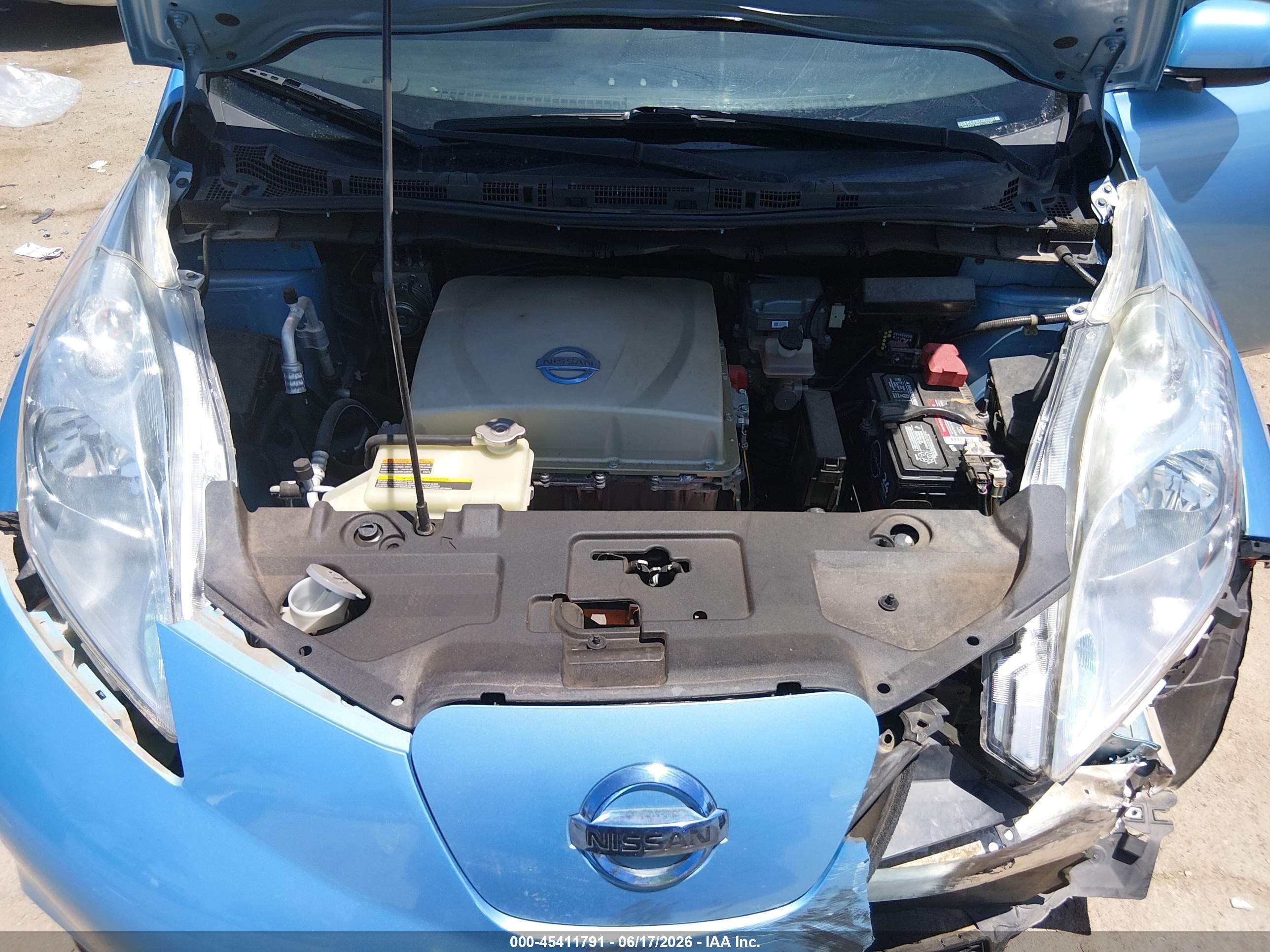2015 Nissan Leaf S Blue vin: 1N4AZ0CP6FC315532