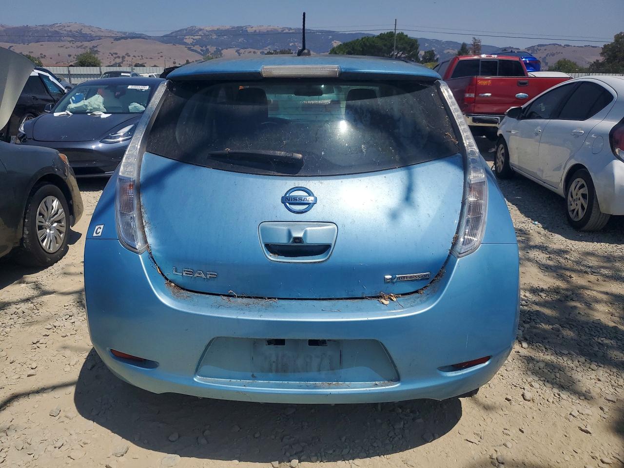 2015 Nissan Leaf S Синий vin: 1N4AZ0CP6FC320410