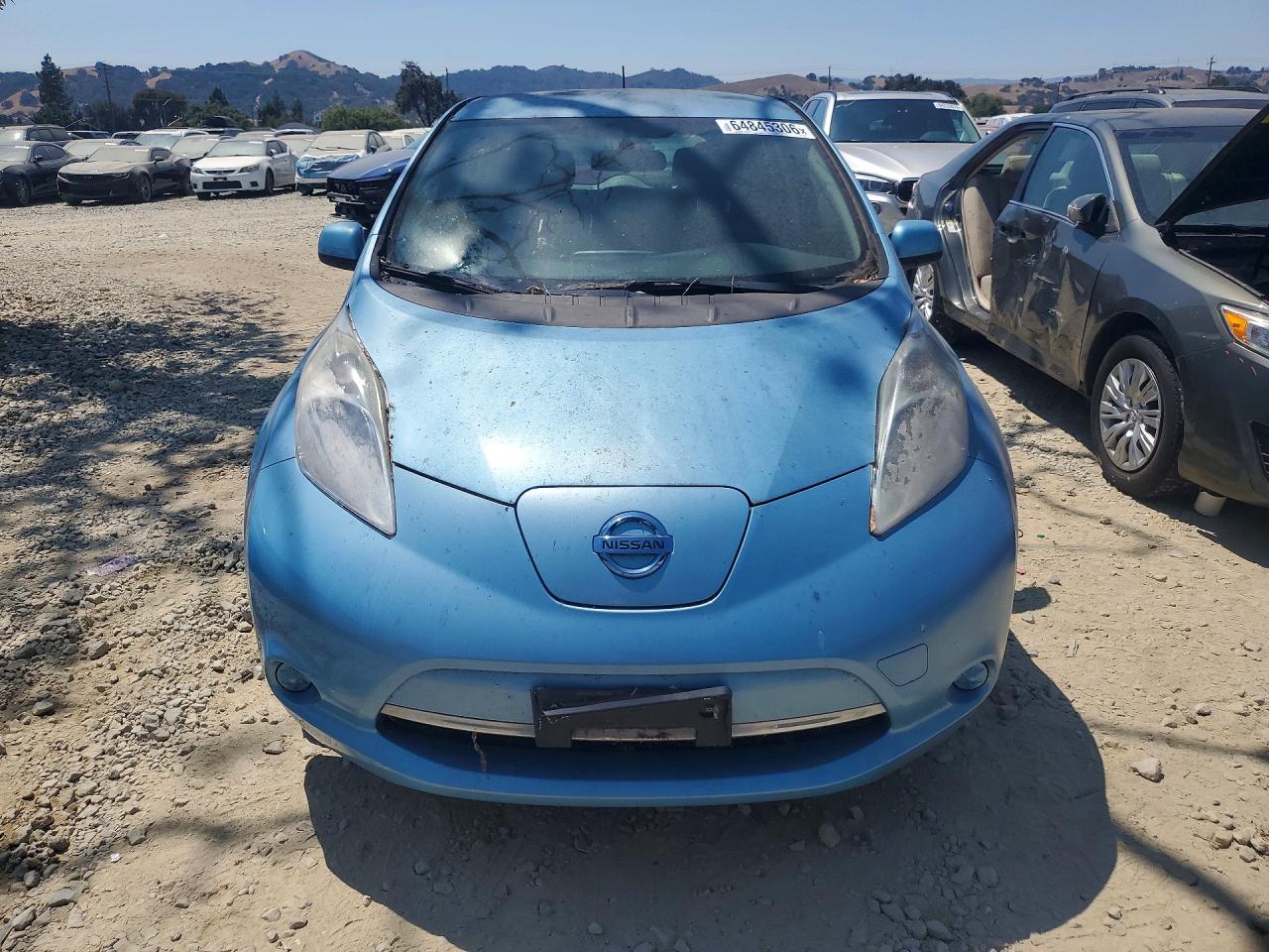 2015 Nissan Leaf S Синий vin: 1N4AZ0CP6FC320410