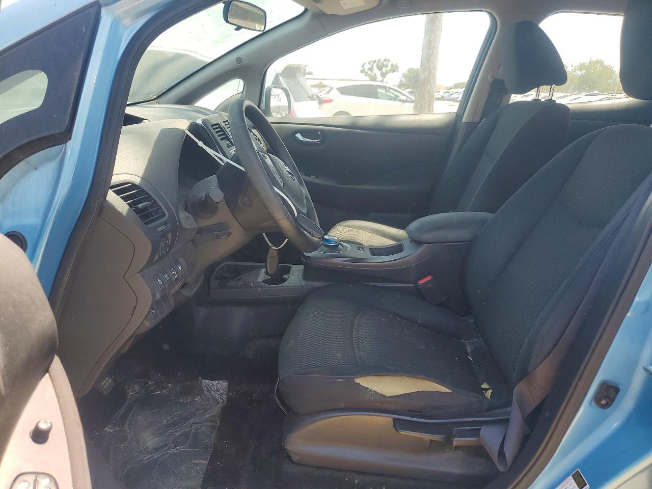 2015 Nissan Leaf S Синий vin: 1N4AZ0CP6FC320410
