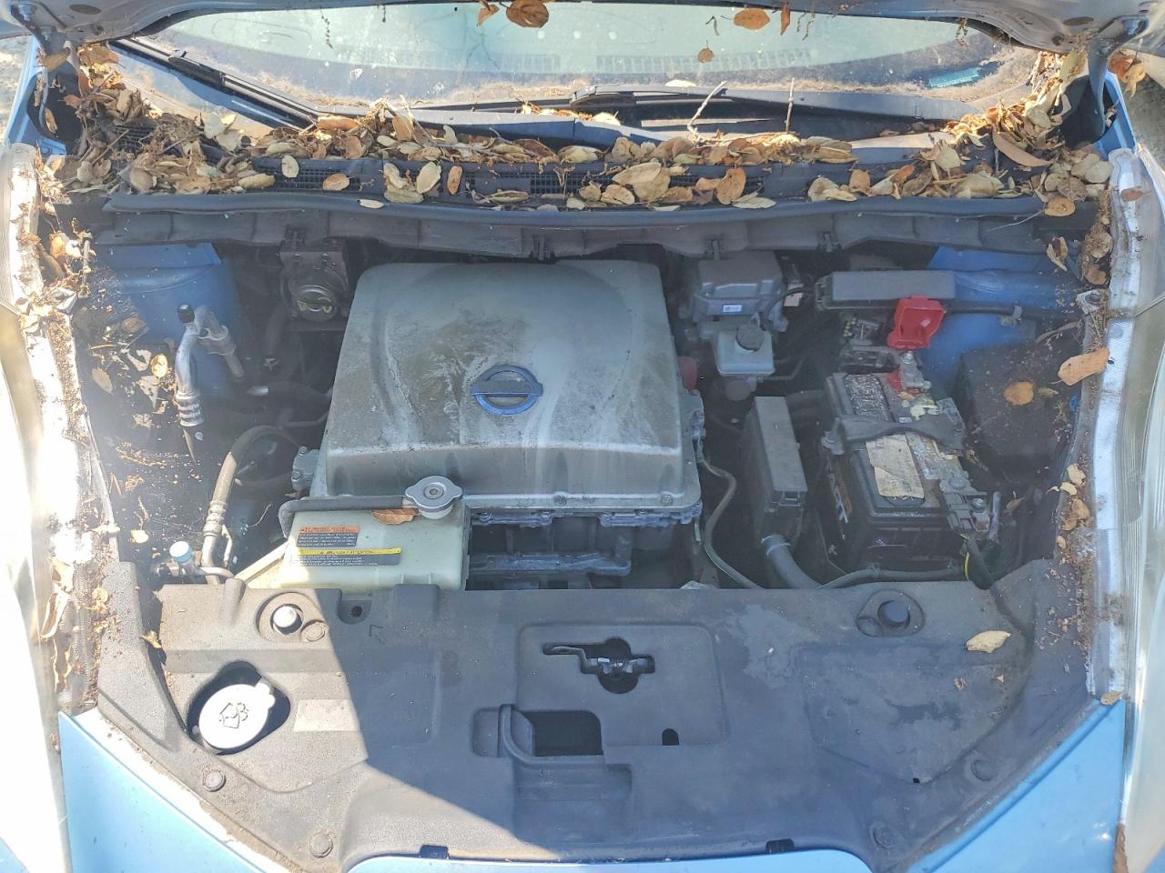 2015 Nissan Leaf S Синий vin: 1N4AZ0CP6FC320410