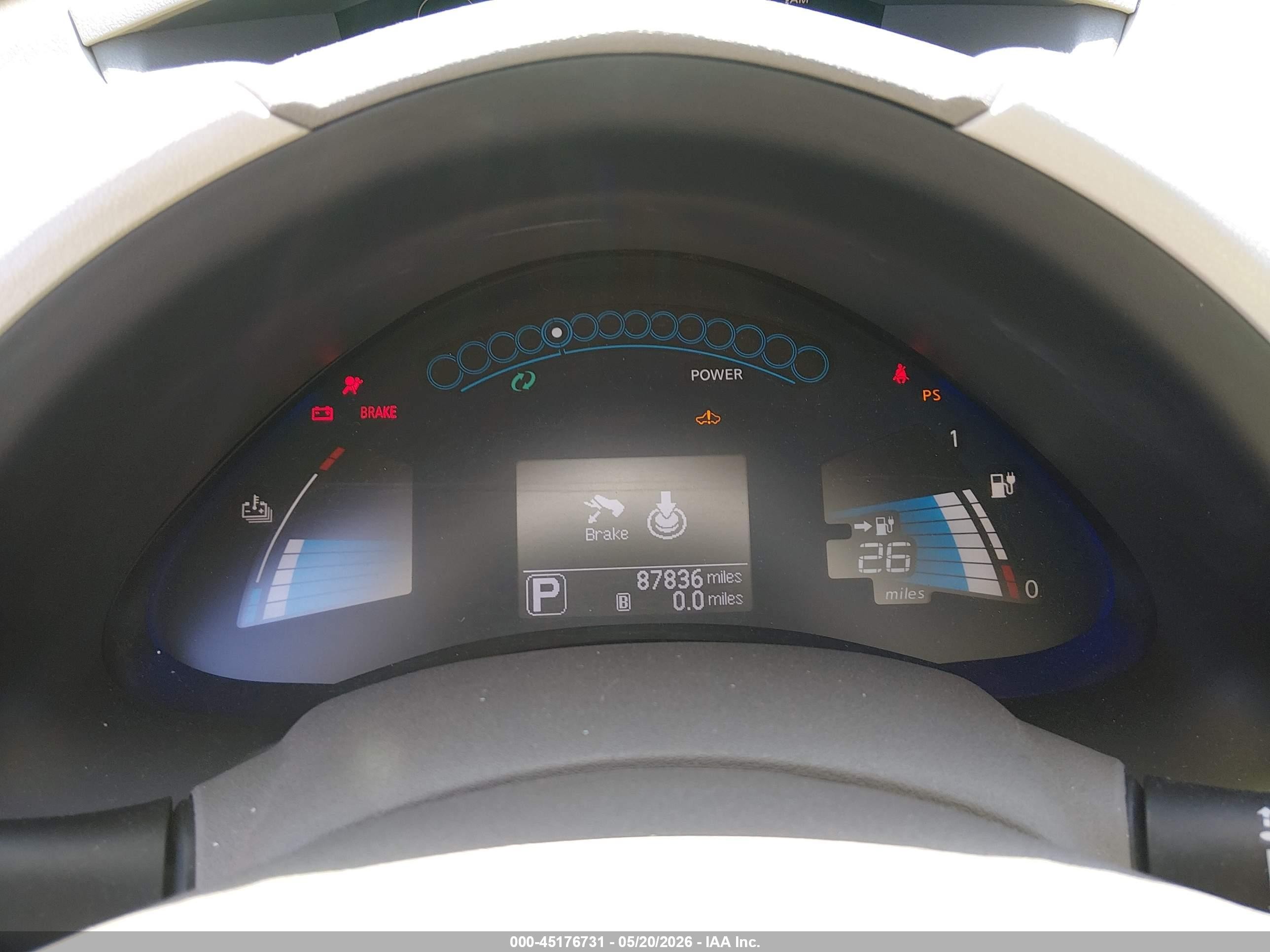2013 Nissan Leaf Sv Silver vin: 1N4AZ0CP7DC404510