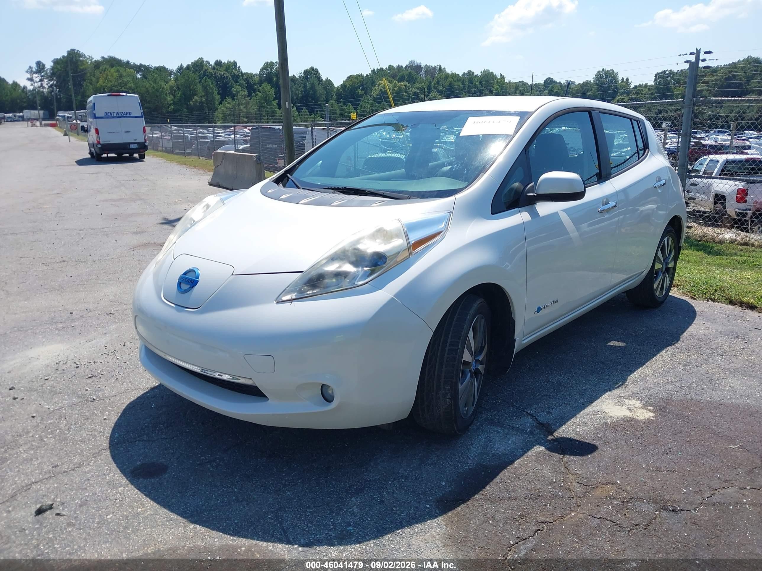 2013 Nissan Leaf Sl White vin: 1N4AZ0CP7DC405043
